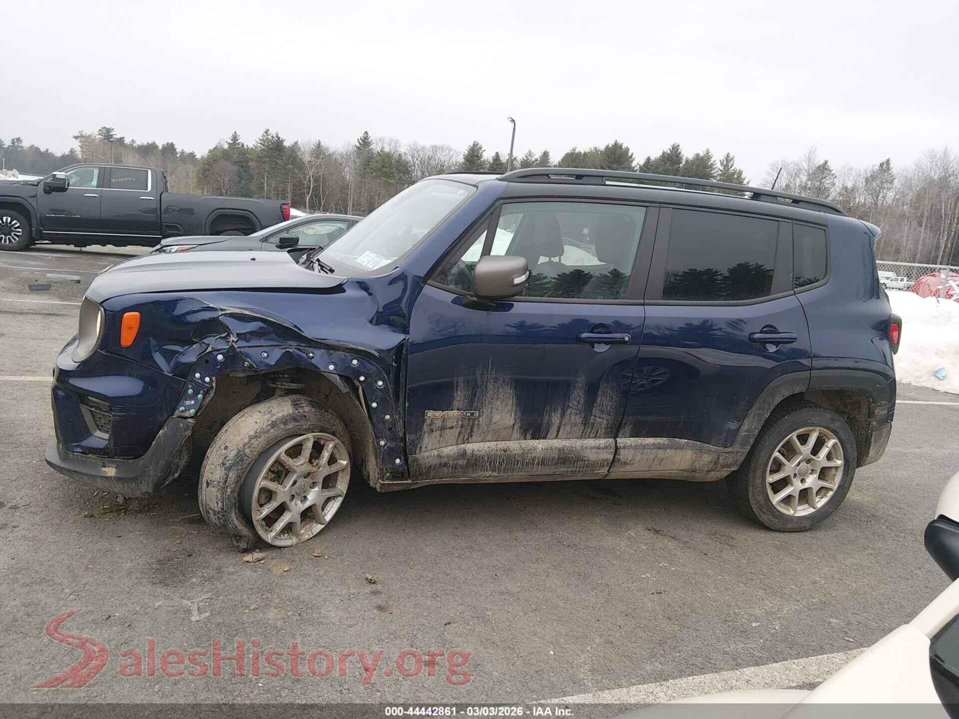2021 JEEP RENEGADE VIN ZACNJDD13MPN32854, auction photo 14