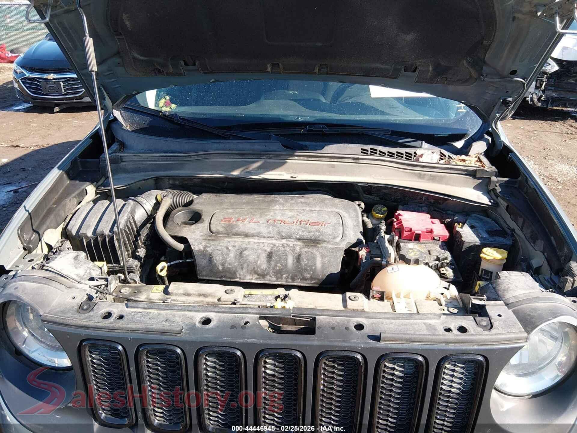 2018 JEEP RENEGADE VIN ZACCJBAB6JPH25684, interior dashboard