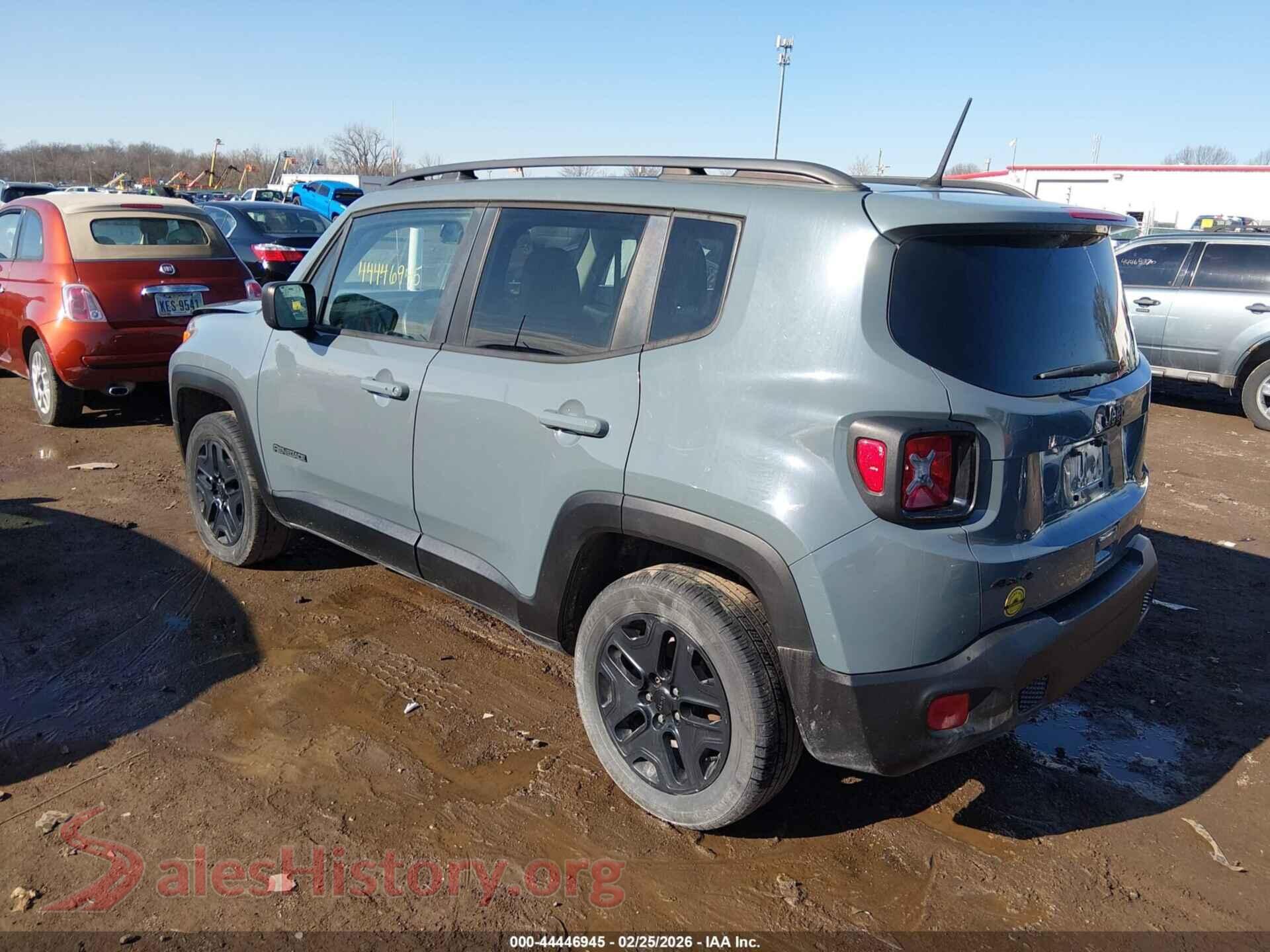 2018 JEEP RENEGADE VIN ZACCJBAB6JPH25684, driver side view