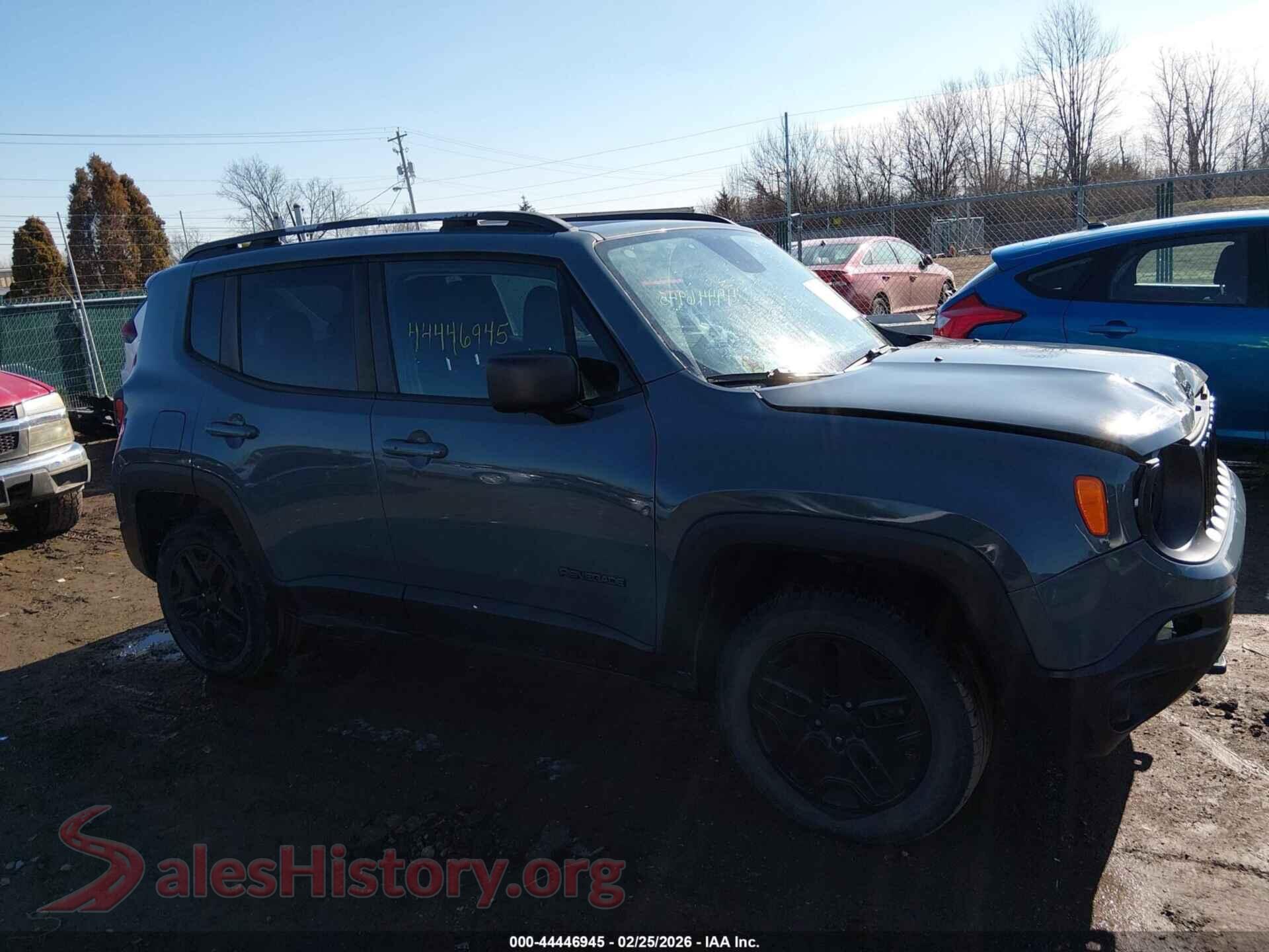 2018 JEEP RENEGADE VIN ZACCJBAB6JPH25684, auction photo 13