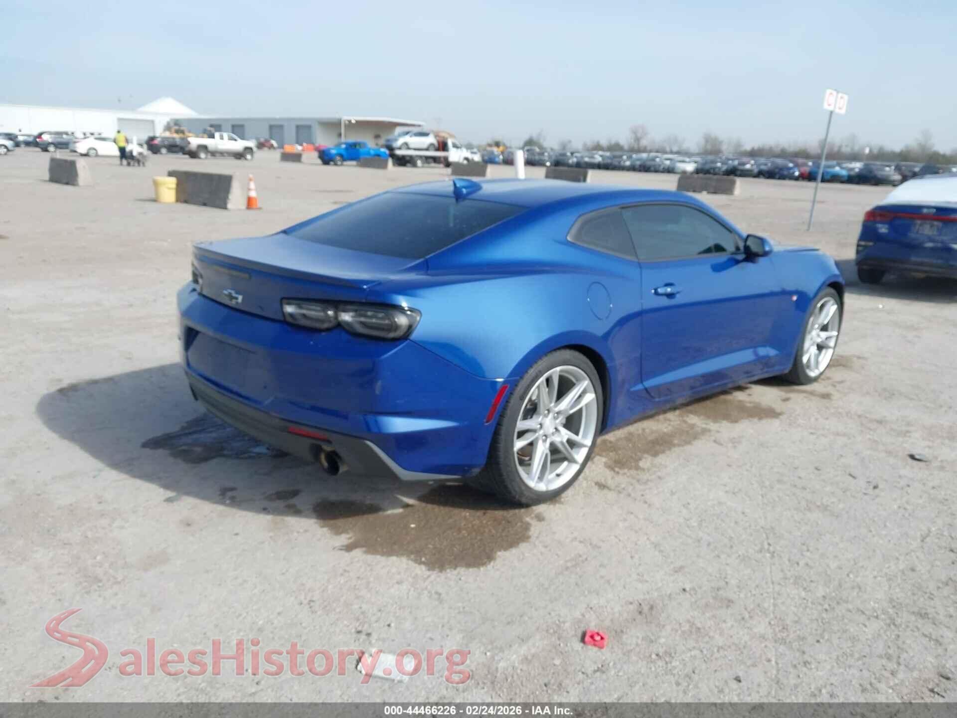 2019 CHEVROLET CAMARO VIN 1G1FD1RS8K0109312, rear driver side