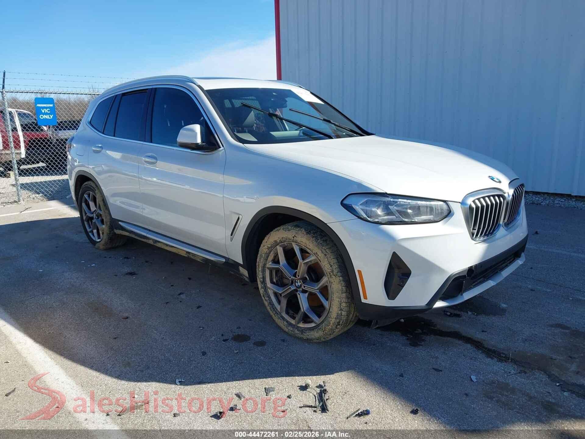 5UX53DP01N9K43683 2022 BMW X3