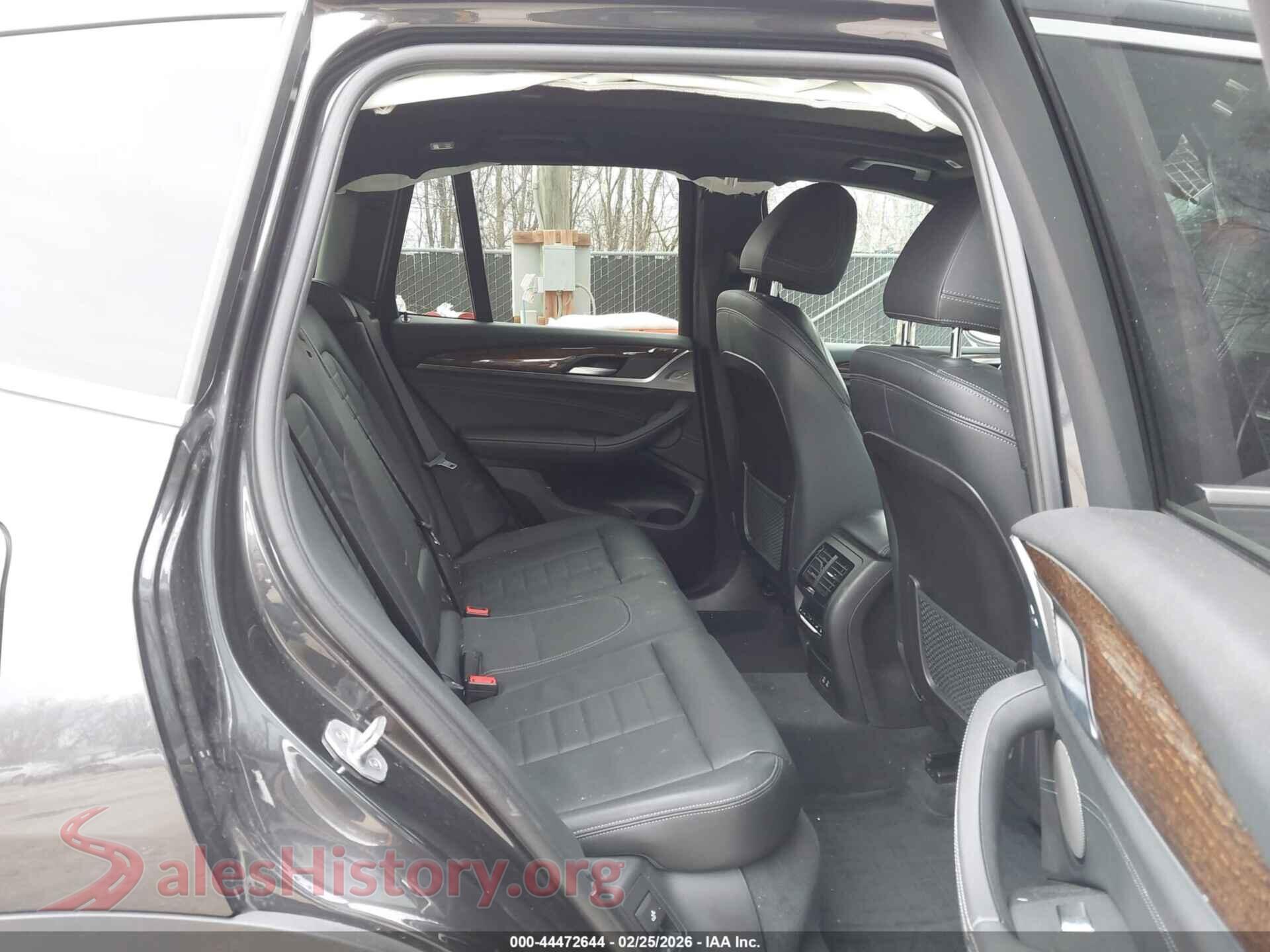 2020 BMW X3 PHEV VIN 5UXTS1C05L9C73560, front passenger side