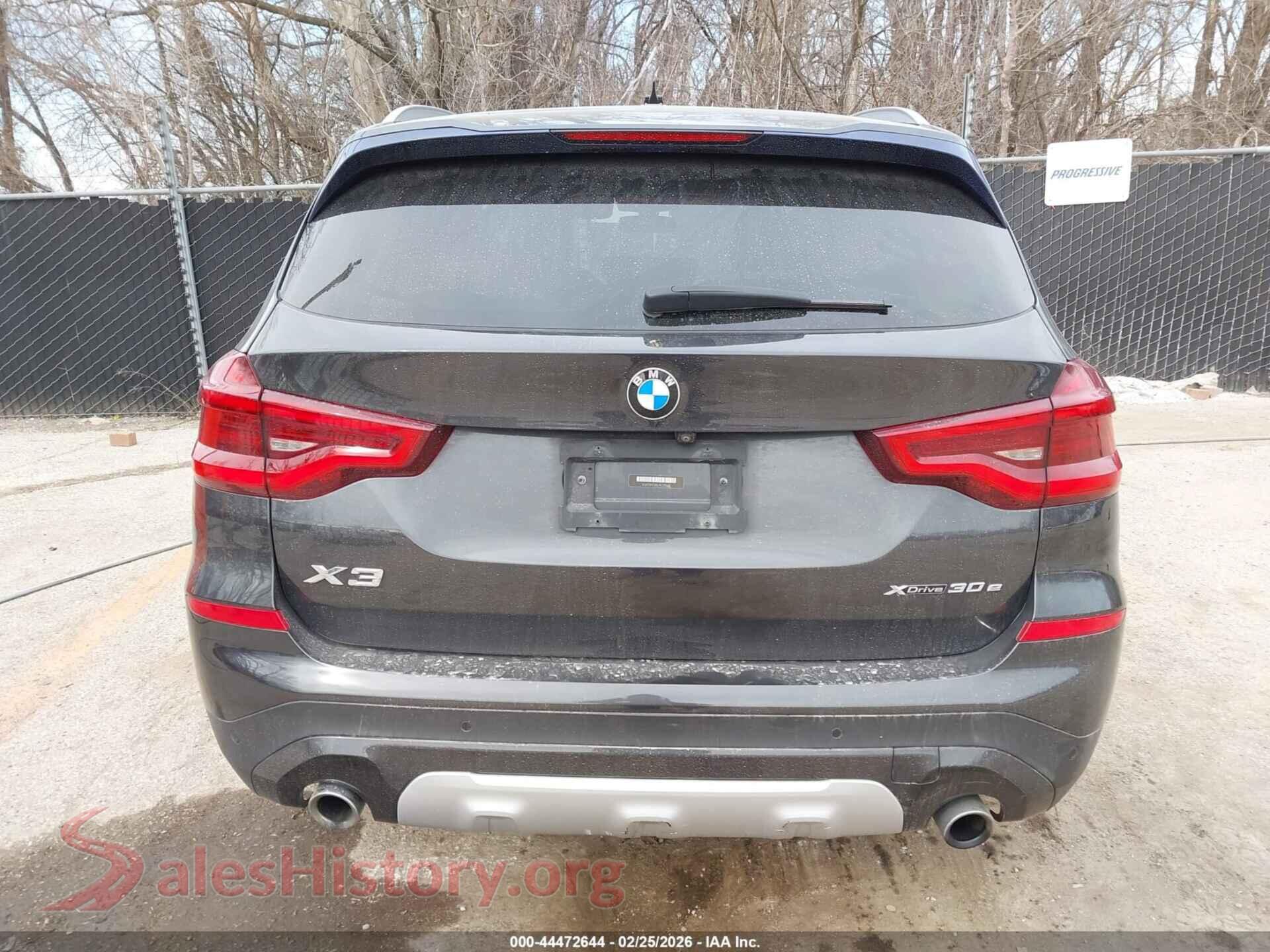 2020 BMW X3 PHEV VIN 5UXTS1C05L9C73560, auction photo 17
