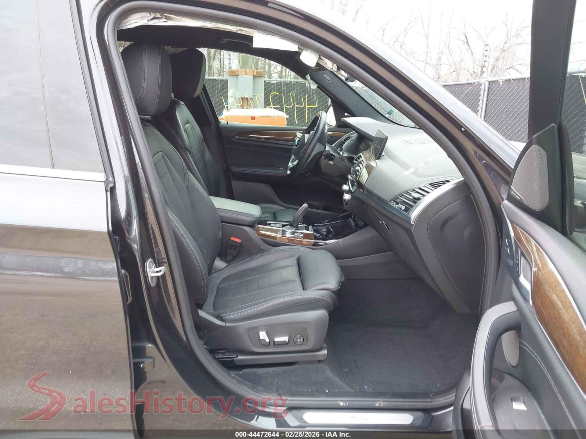 2020 BMW X3 PHEV VIN 5UXTS1C05L9C73560, rear view