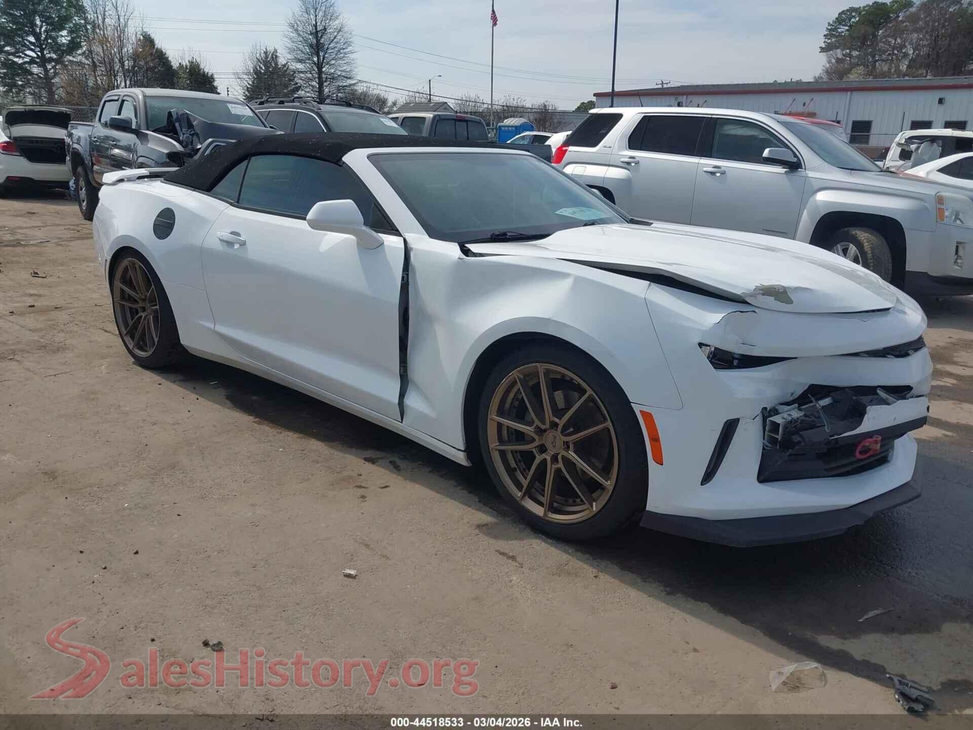 2017 CHEVROLET CAMARO VIN 1G1FB3DS9H0214670, auction photo