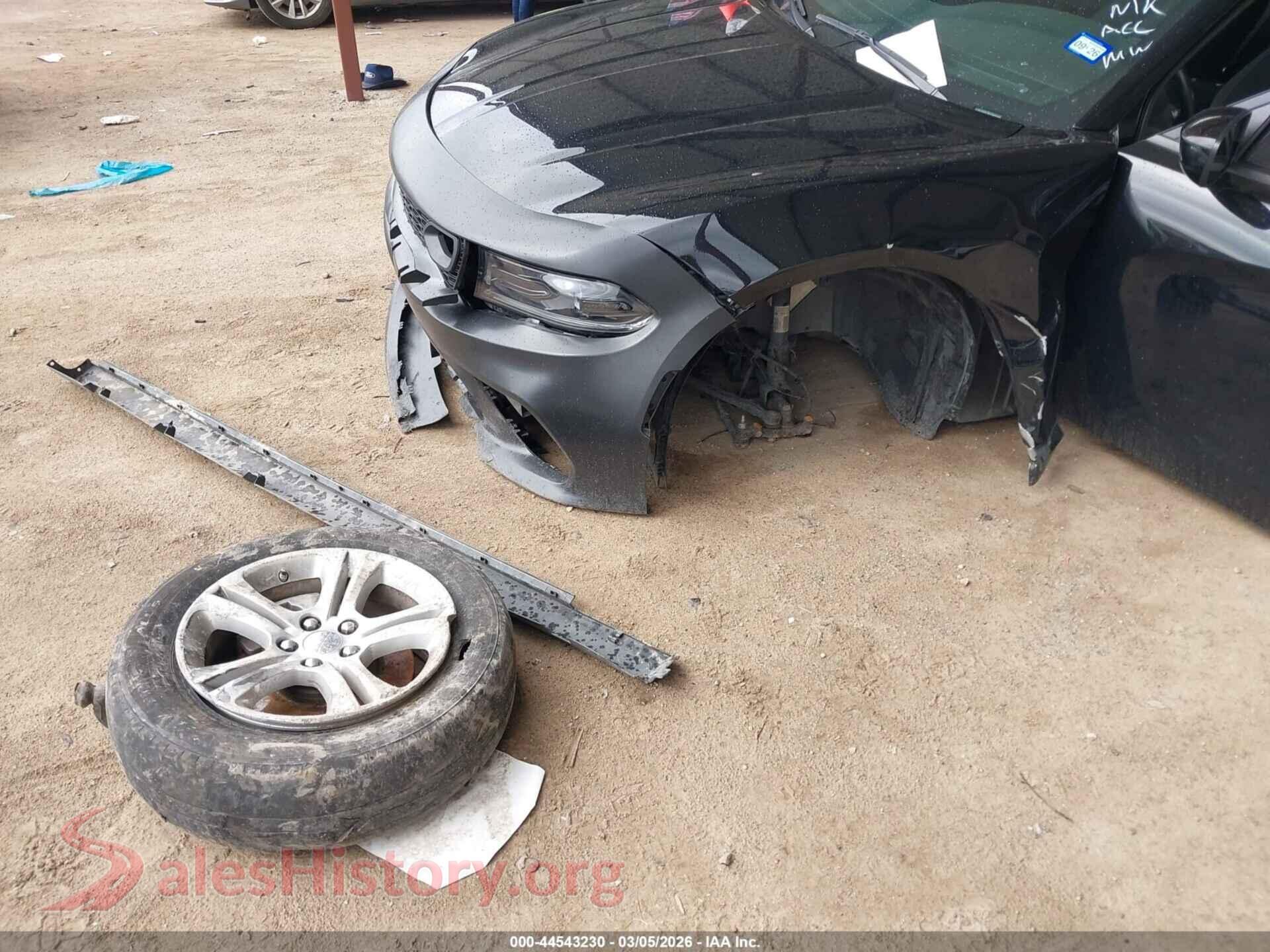 2023 DODGE CHARGER VIN 2C3CDXBG9PH579598, rear passenger side