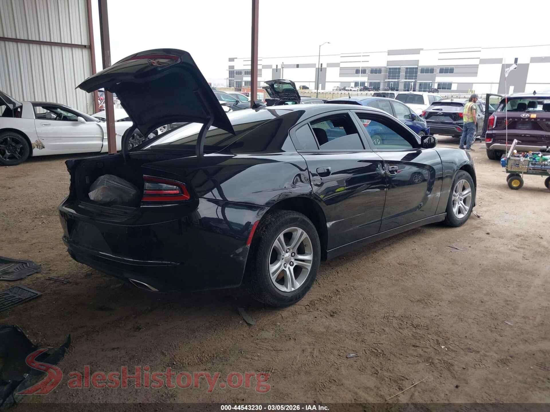 2023 DODGE CHARGER VIN 2C3CDXBG9PH579598, rear driver side