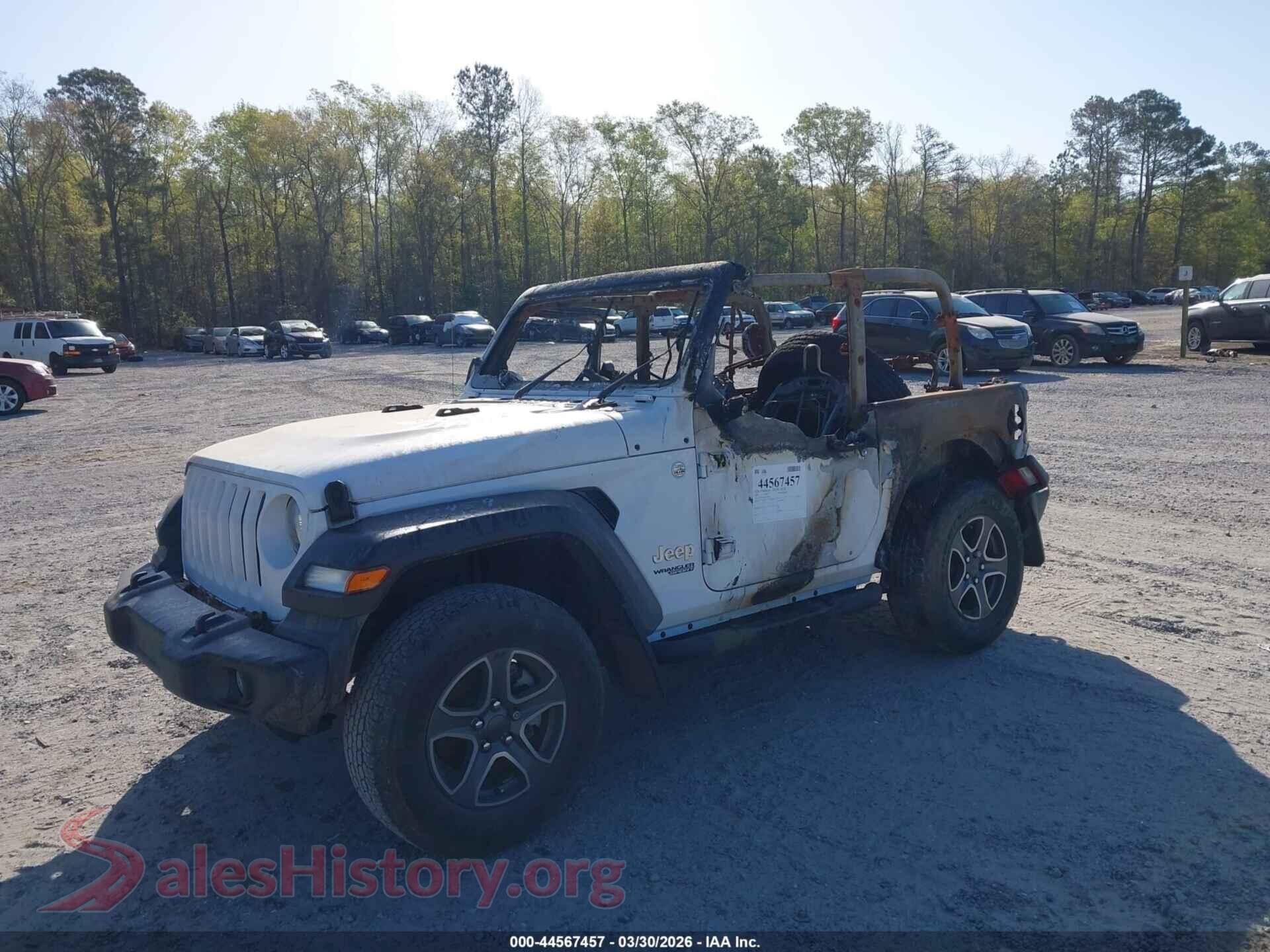 2018 JEEP WRANGLER VIN 1C4GJXAG5JW169459, front view
