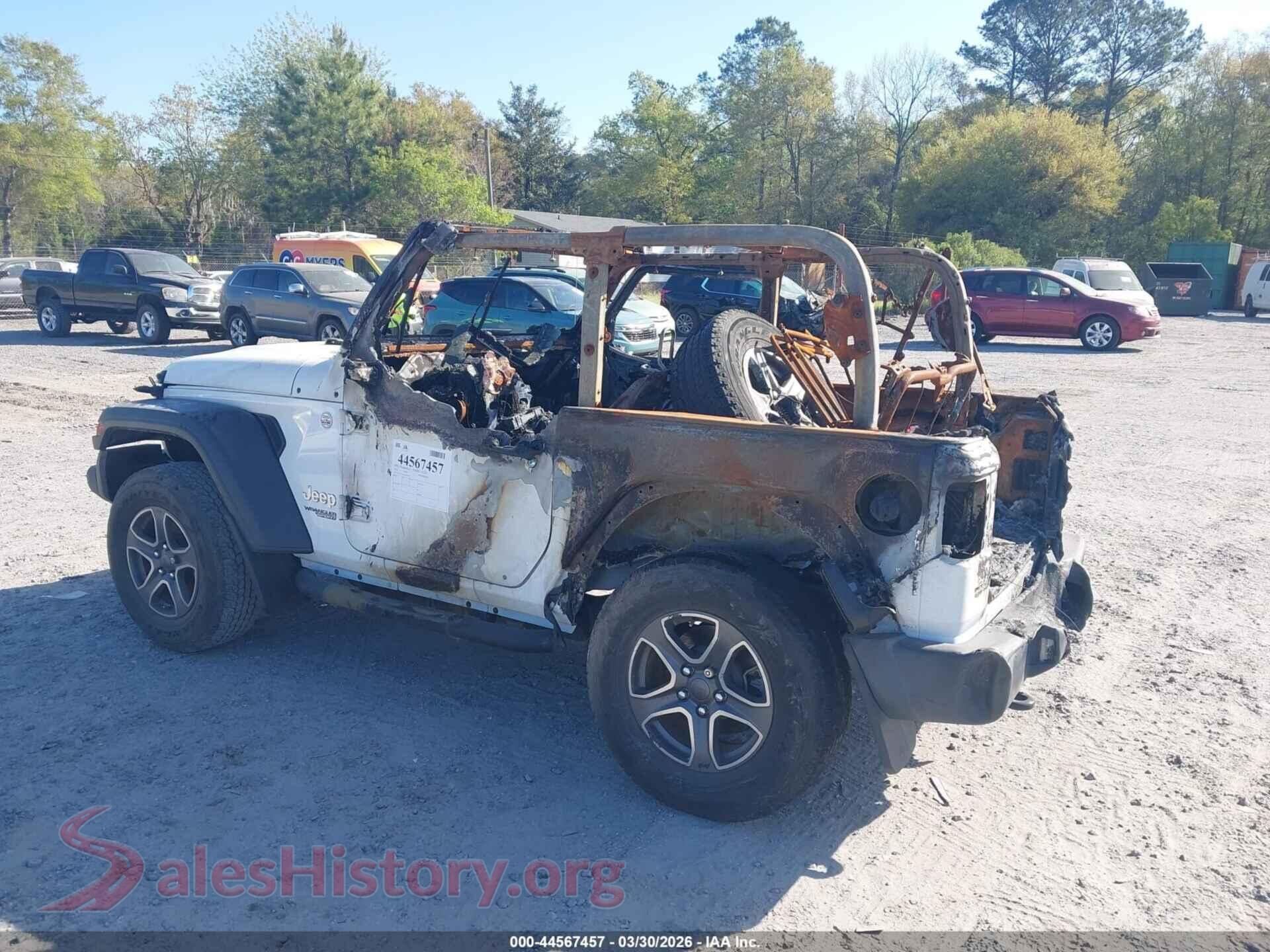2018 JEEP WRANGLER VIN 1C4GJXAG5JW169459, driver side view