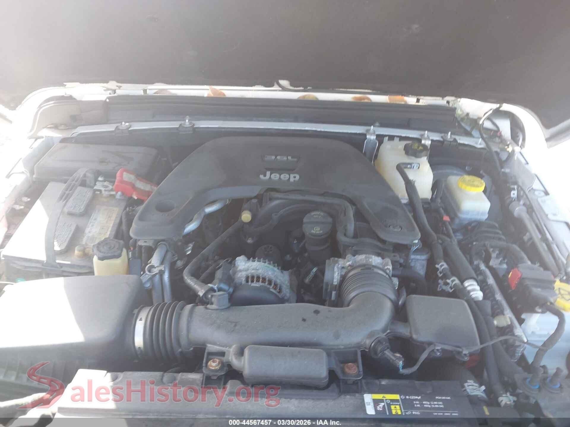 2018 JEEP WRANGLER VIN 1C4GJXAG5JW169459, interior dashboard