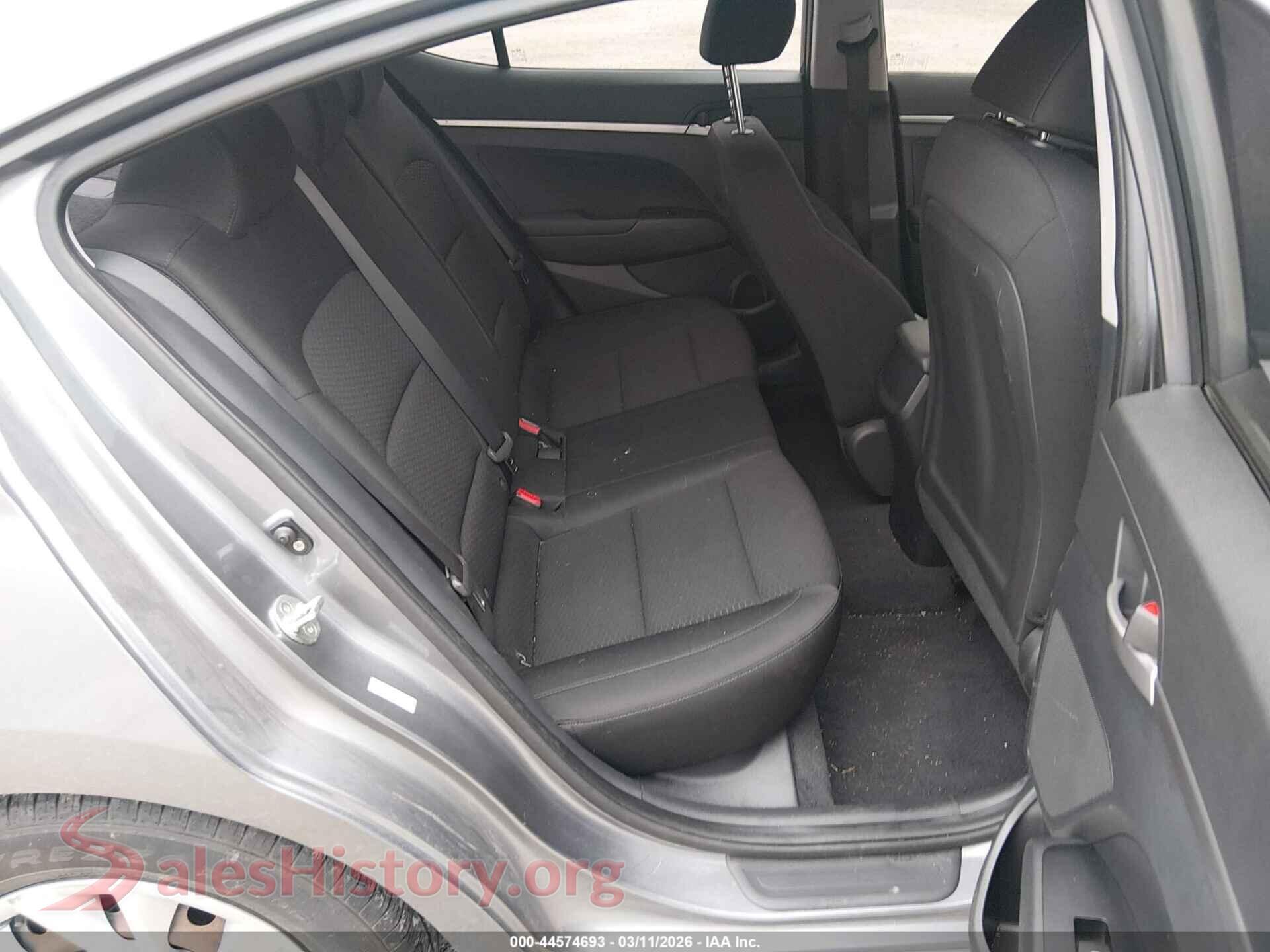 2019 HYUNDAI ELANTRA VIN KMHD74LF1KU831745, front passenger side