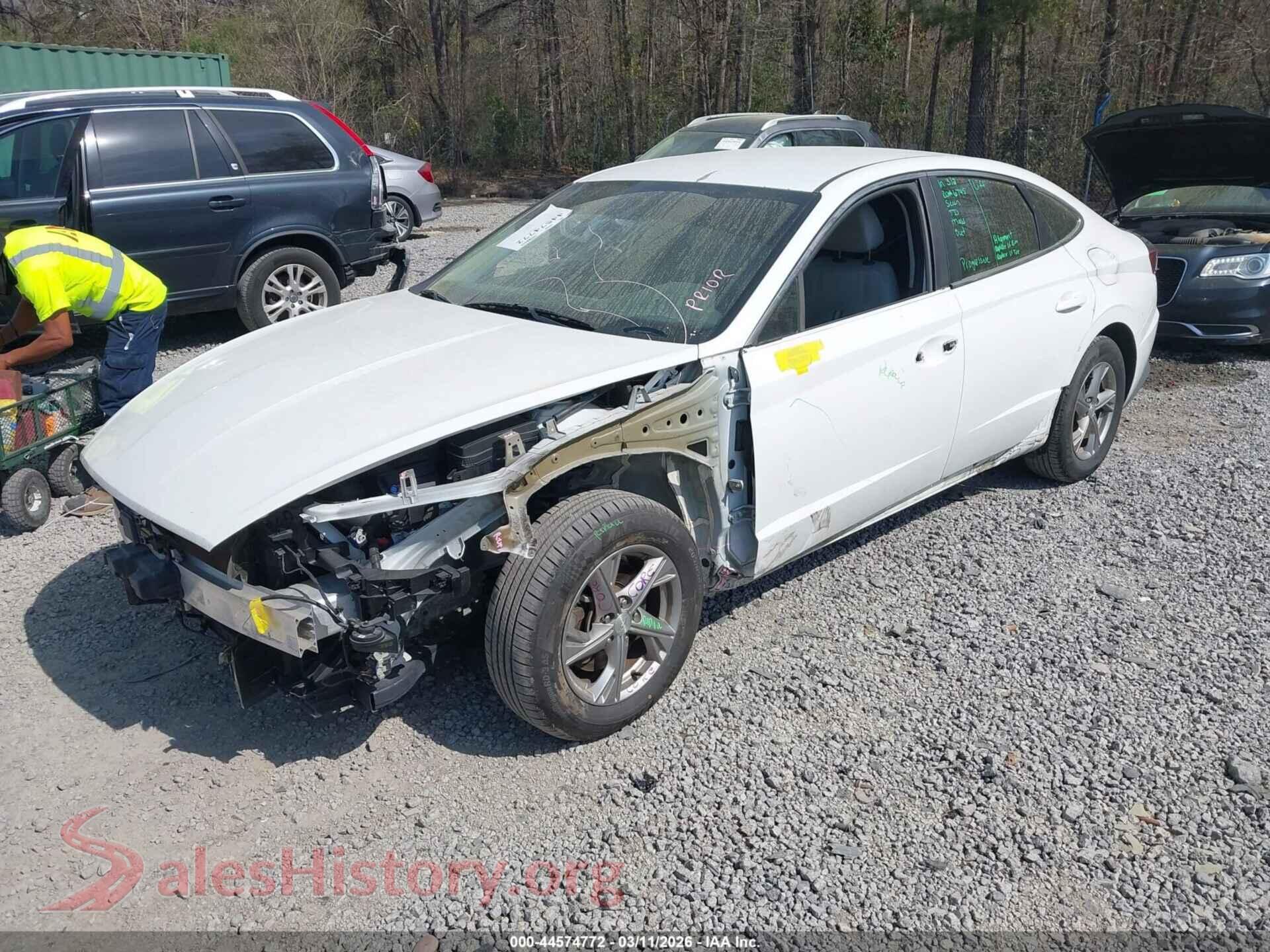 2020 HYUNDAI SONATA VIN 5NPEG4JA9LH016706, front view