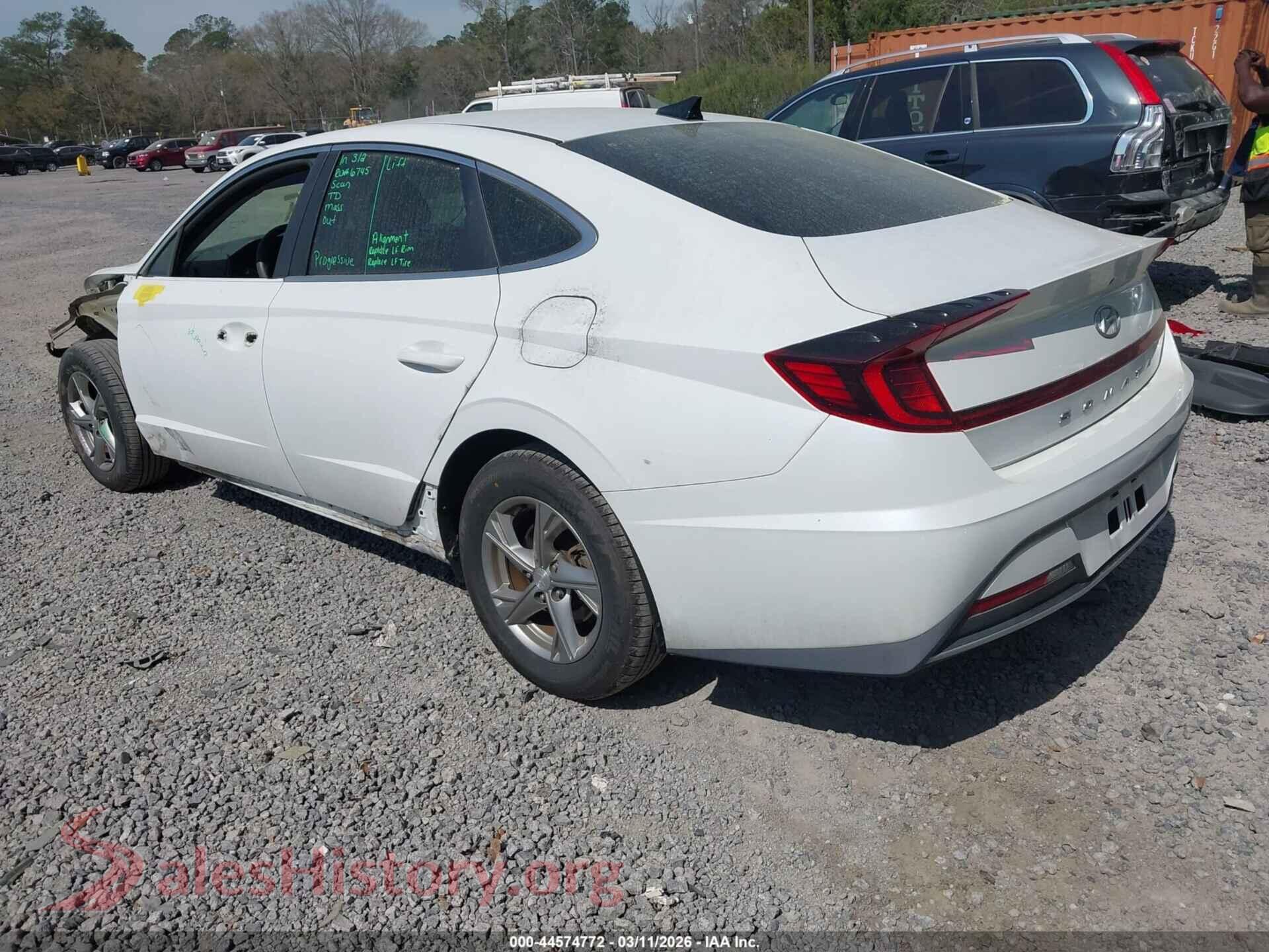 2020 HYUNDAI SONATA VIN 5NPEG4JA9LH016706, driver side view