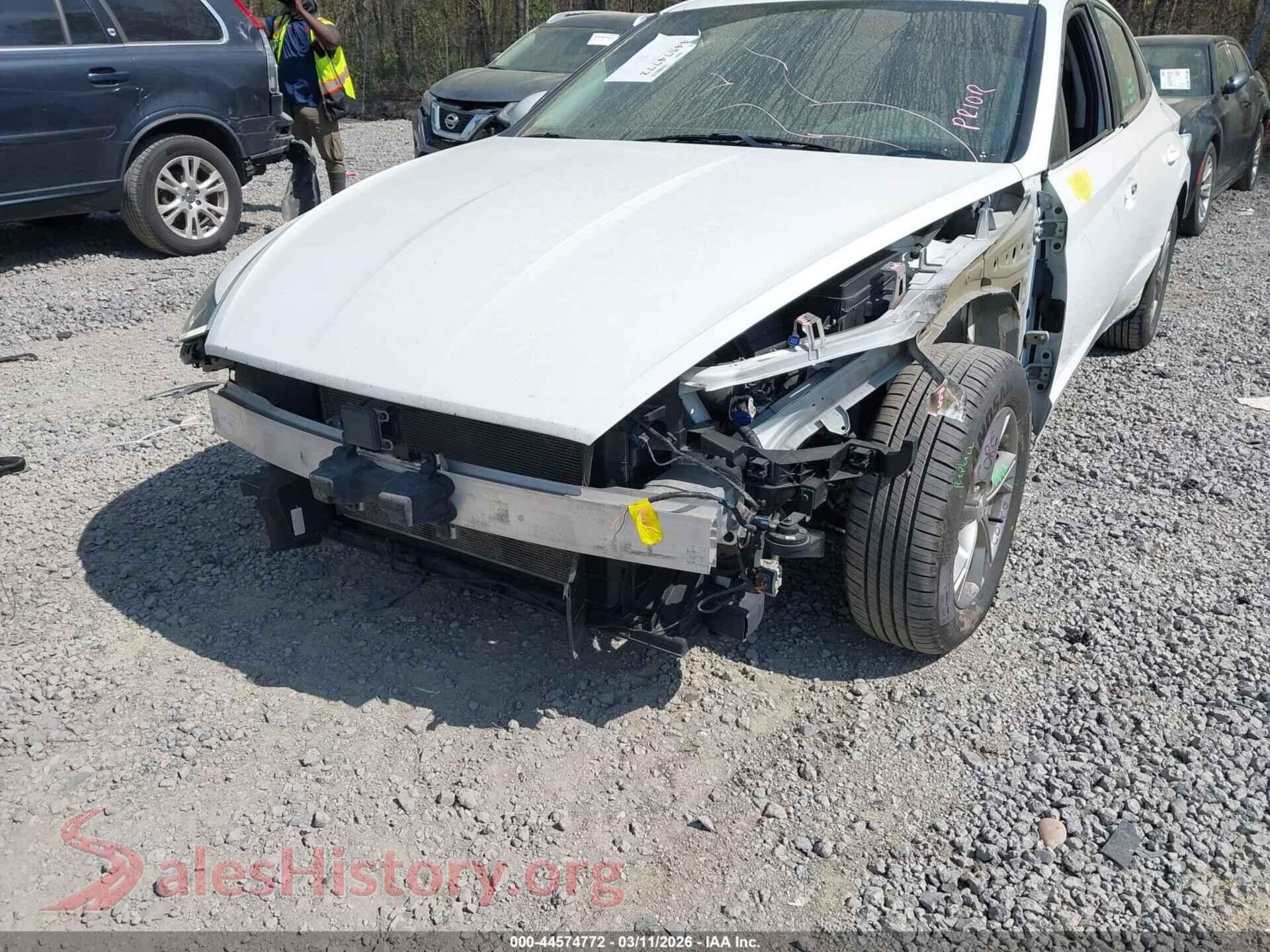 2020 HYUNDAI SONATA VIN 5NPEG4JA9LH016706, rear passenger side