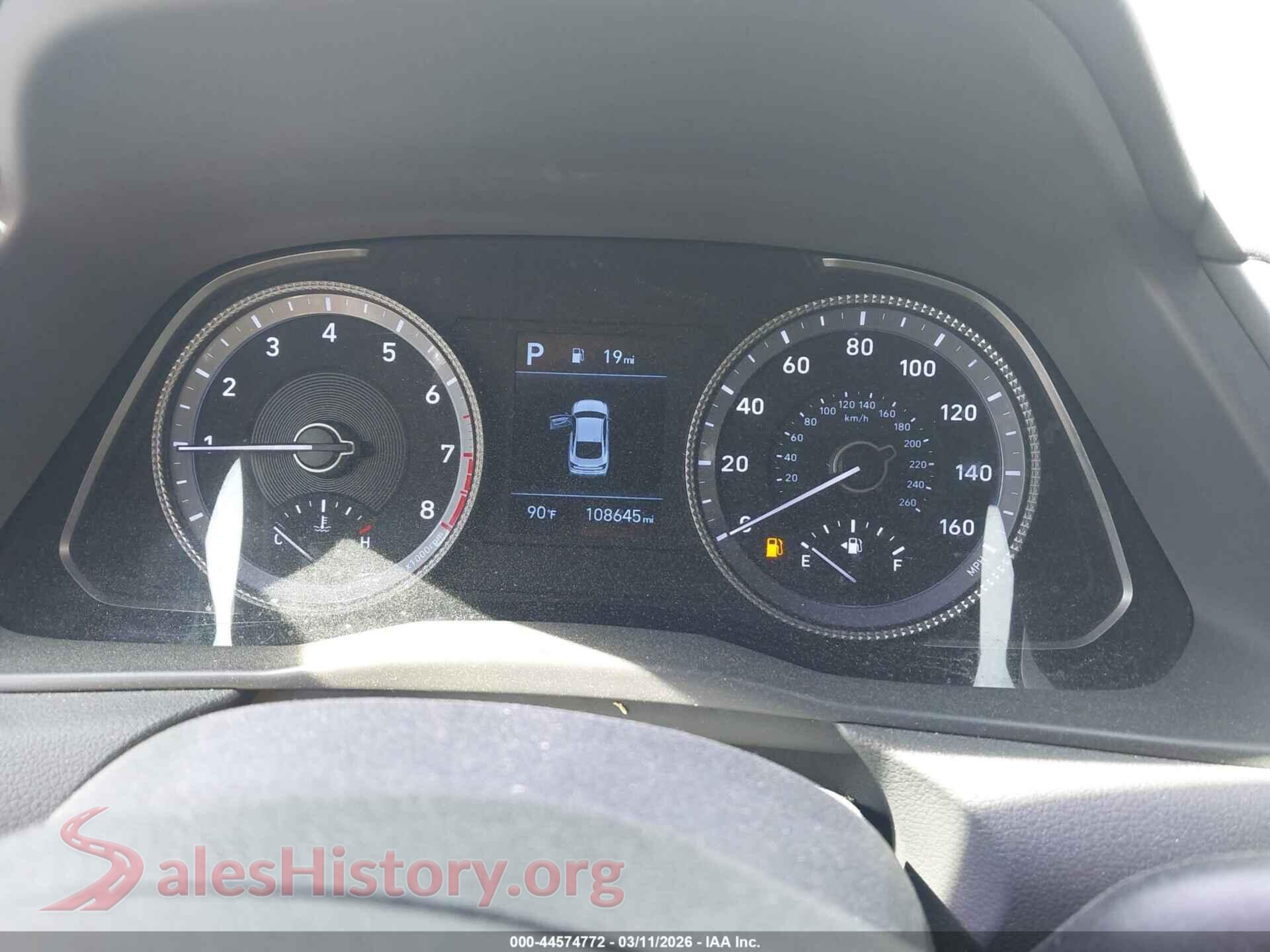 2020 HYUNDAI SONATA VIN 5NPEG4JA9LH016706, passenger side view