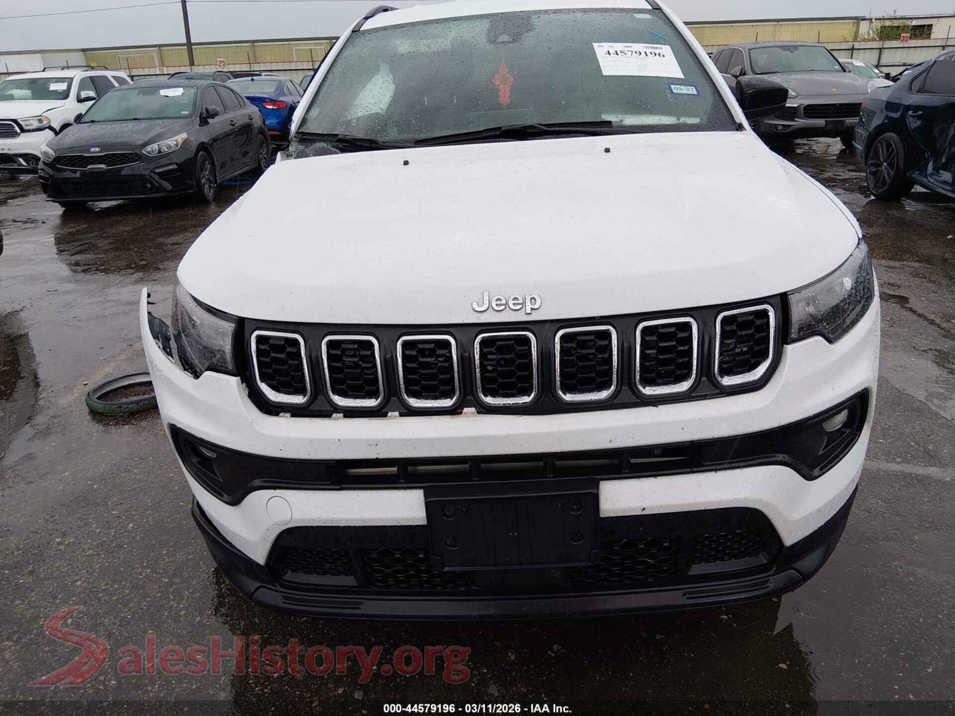 2025 JEEP COMPASS VIN 3C4NJDBN4ST529945, damage close-up