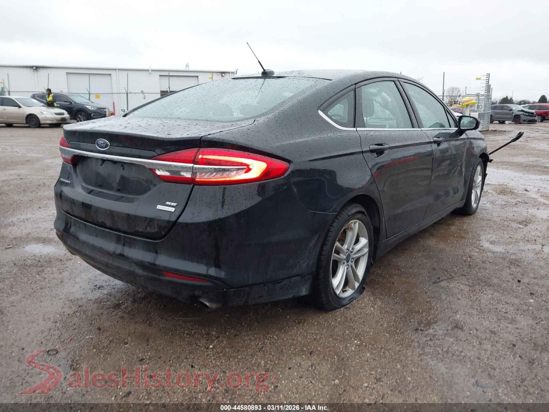 2018 FORD FUSION VIN 3FA6P0HD6JR229948, rear driver side