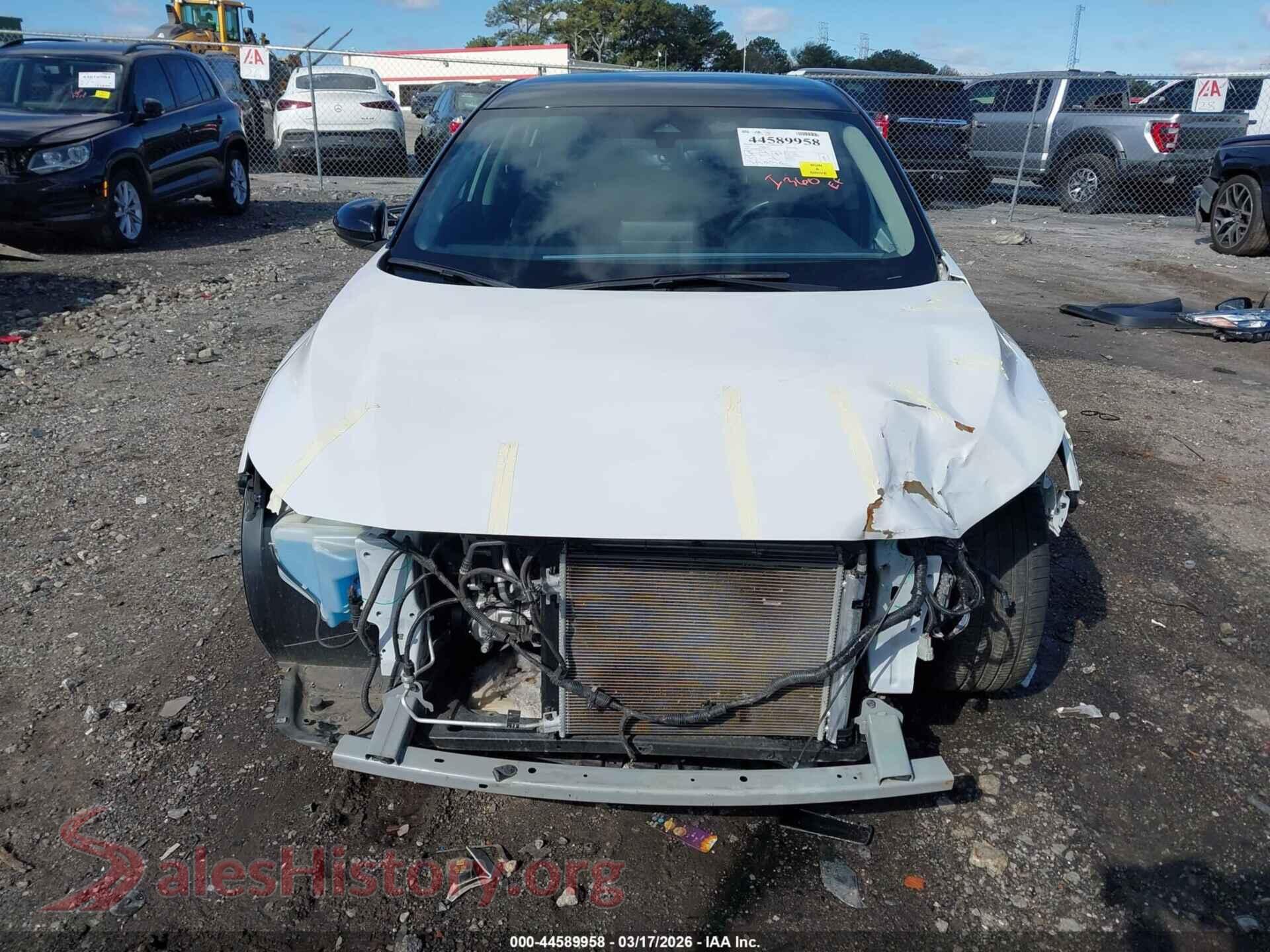 2022 NISSAN SENTRA VIN 3N1AB8DV7NY291535, rear passenger side