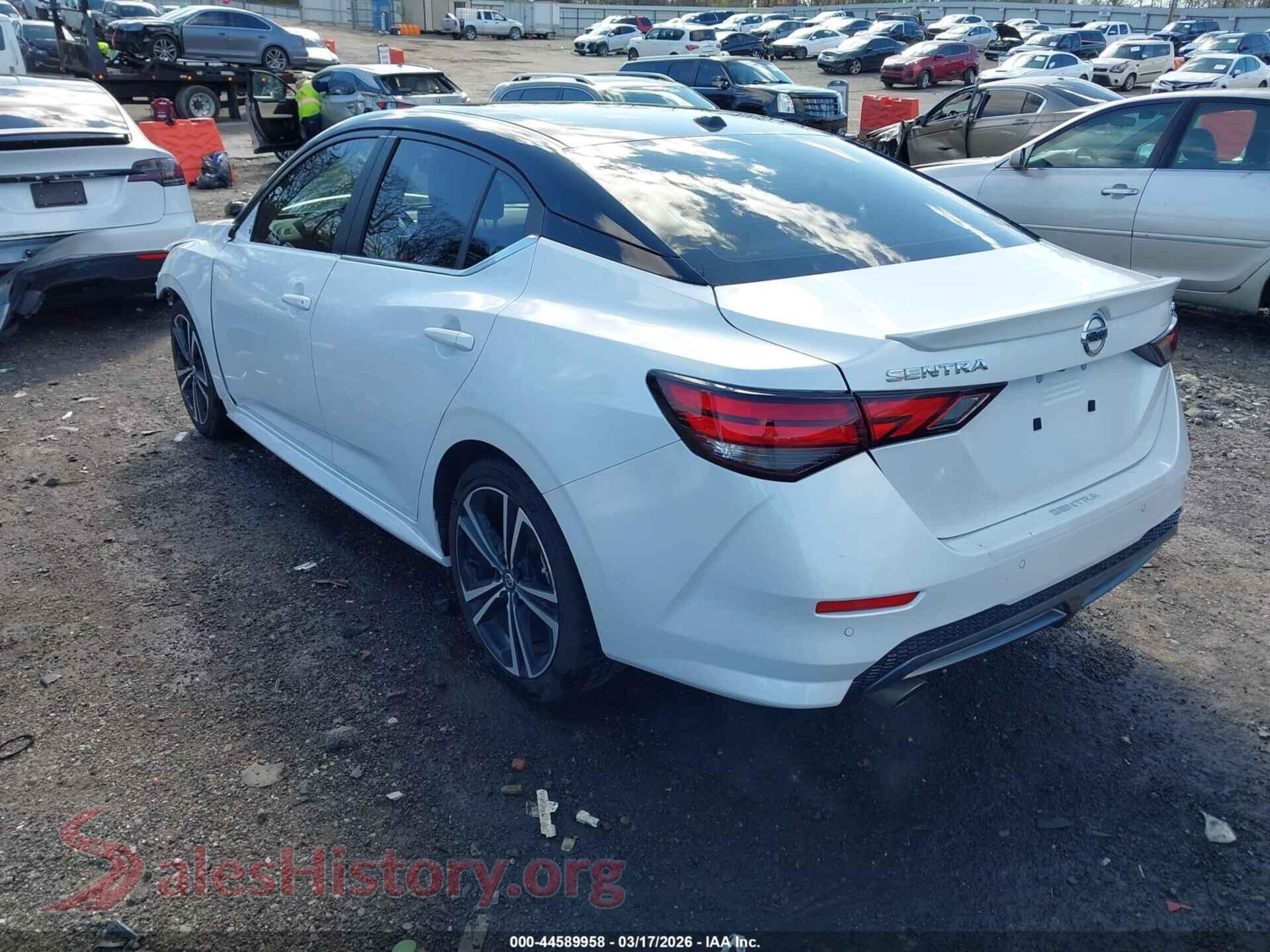 2022 NISSAN SENTRA VIN 3N1AB8DV7NY291535, driver side view