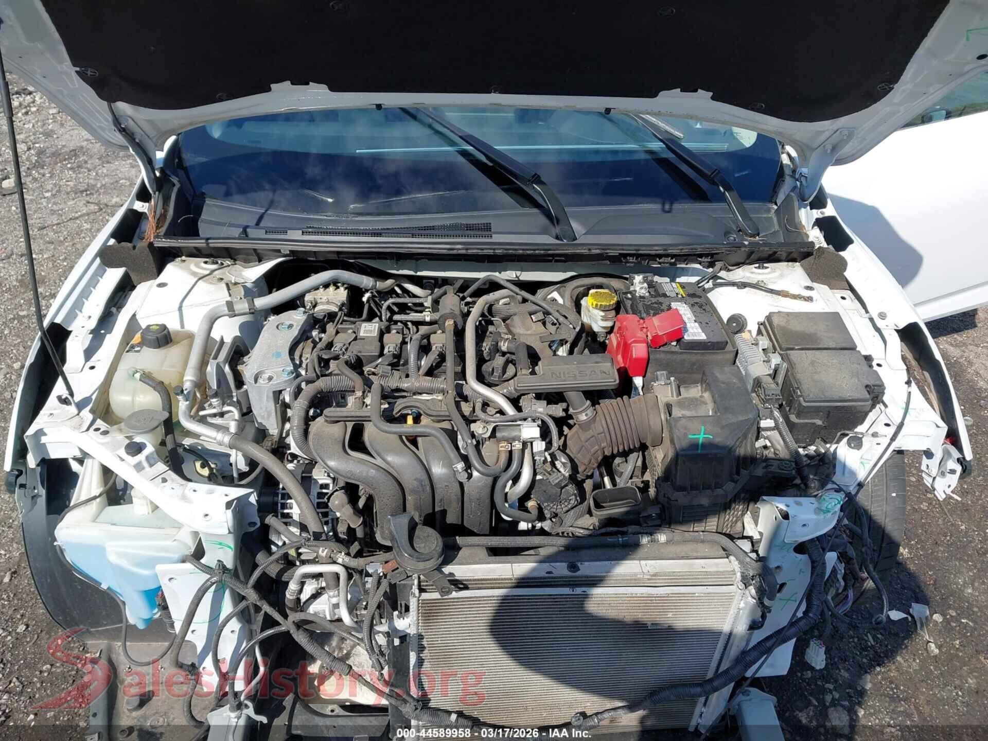 2022 NISSAN SENTRA VIN 3N1AB8DV7NY291535, interior dashboard