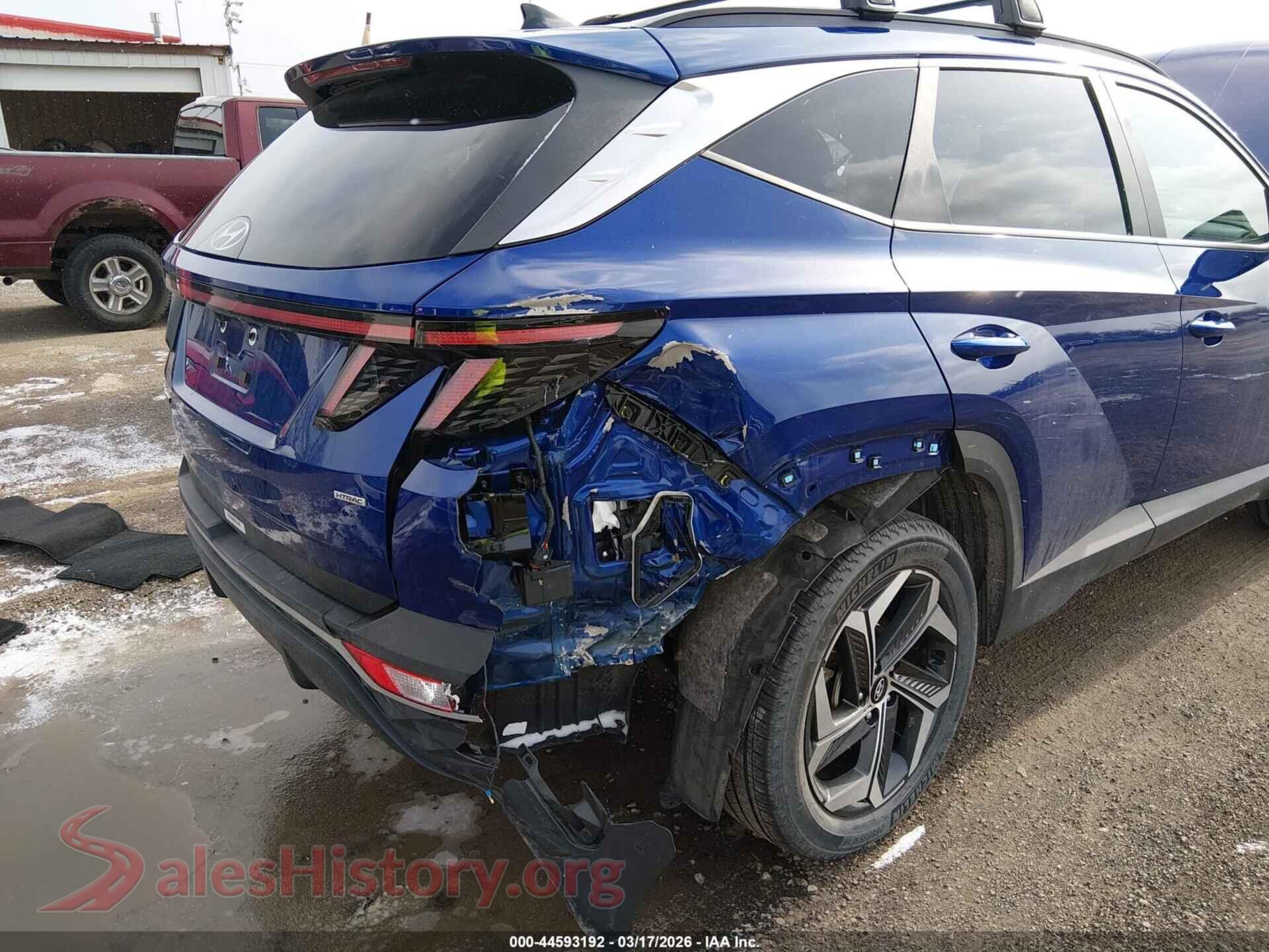 2023 HYUNDAI TUCSON VIN 5NMJFCAE9PH287962, rear passenger side