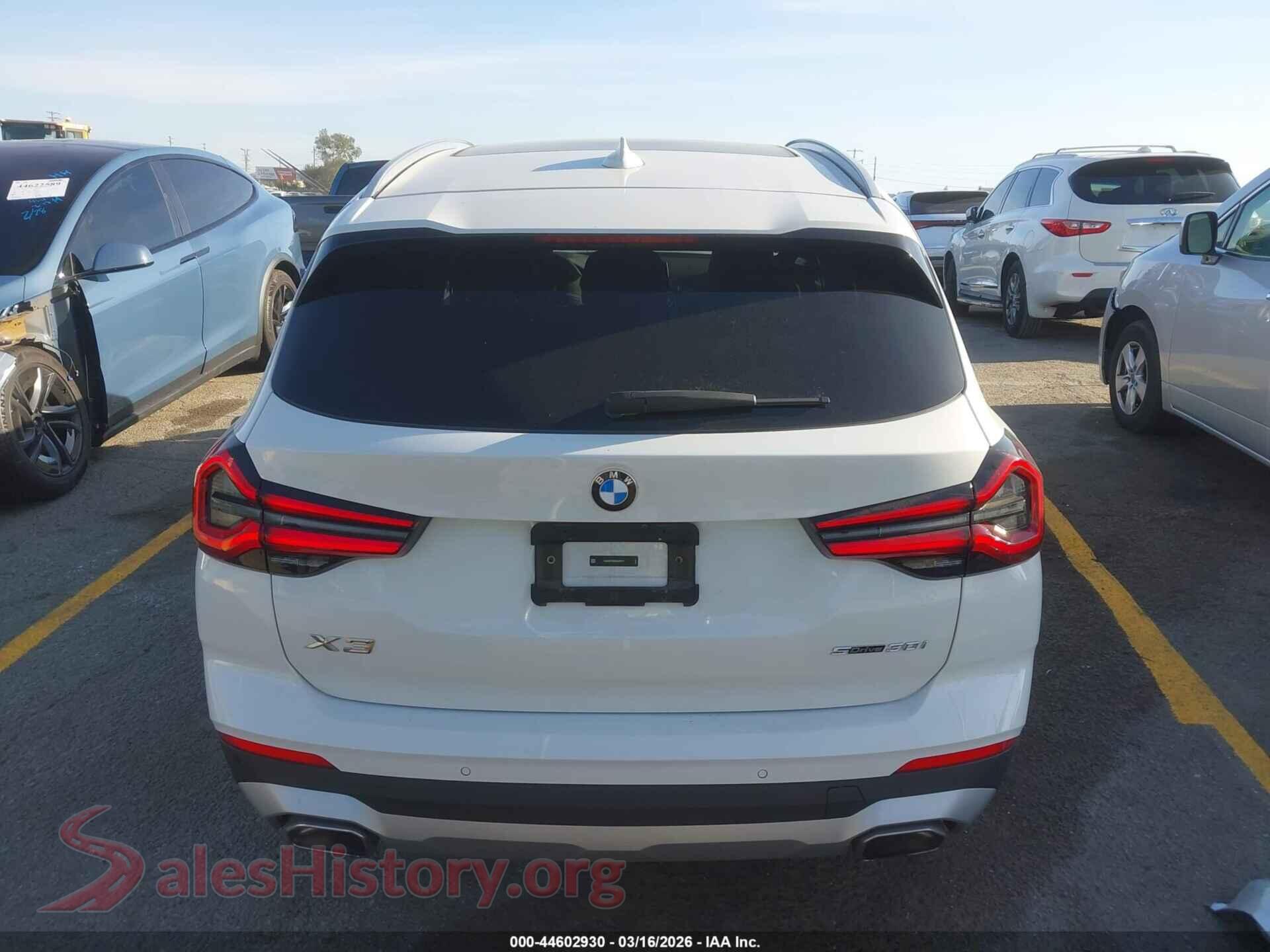 2024 BMW X3 VIN 5UX43DP0XR9U43771, auction photo 15