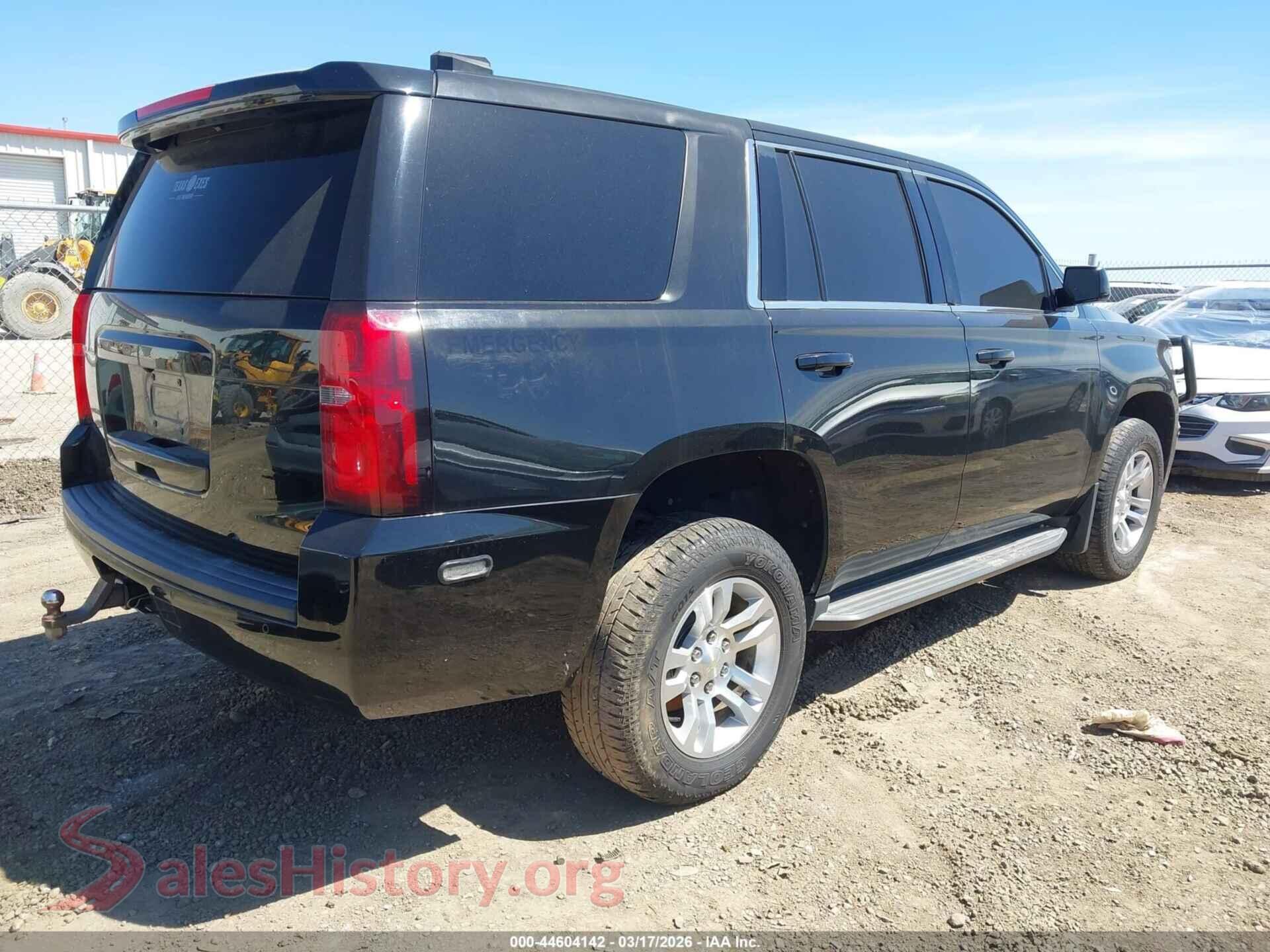 2017 CHEVROLET TAHOE VIN 1GNSKFEC6HR313576, rear driver side