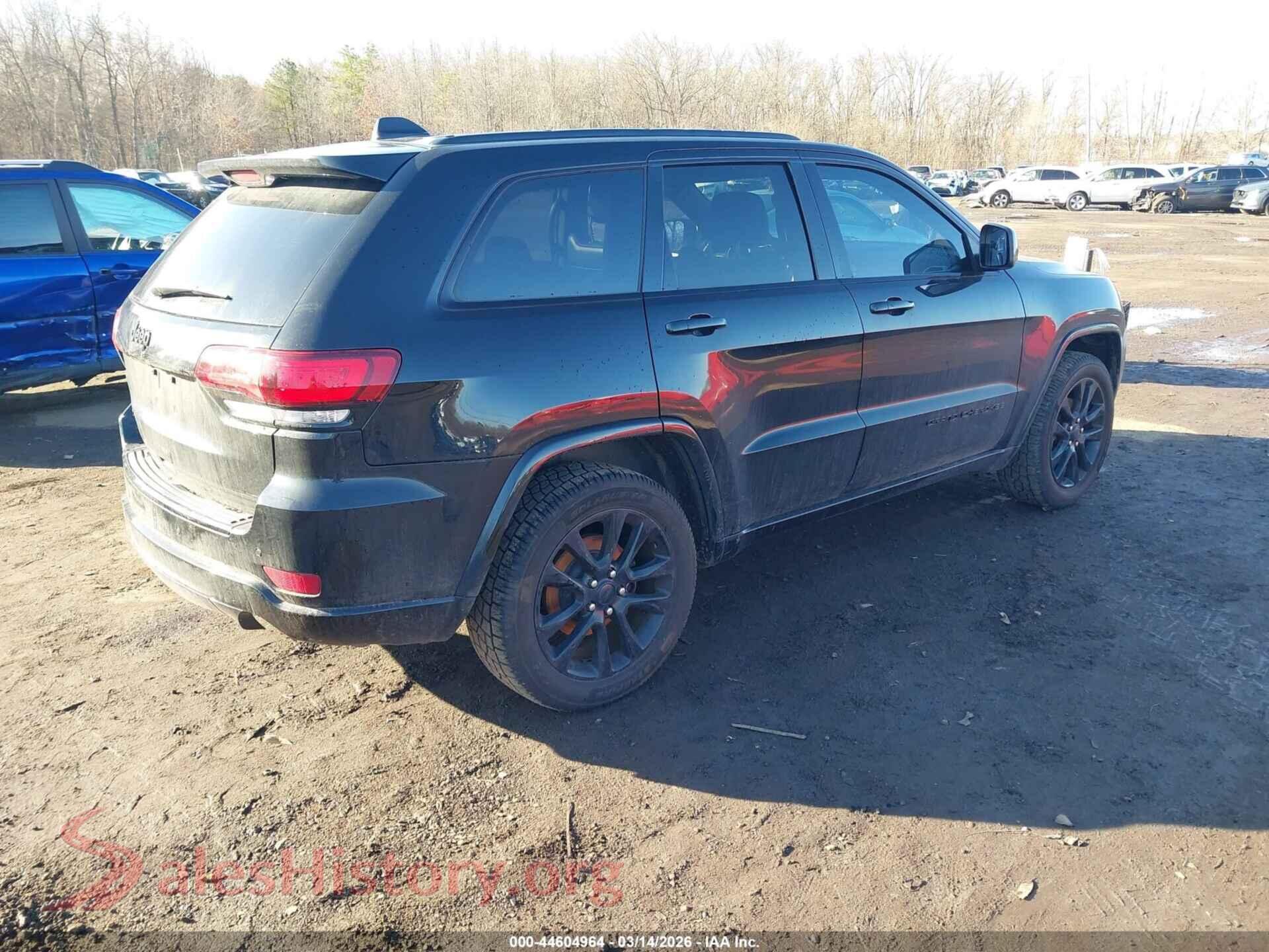 2018 JEEP GRAND CHEROKEE VIN 1C4RJFAG2JC123673, rear driver side