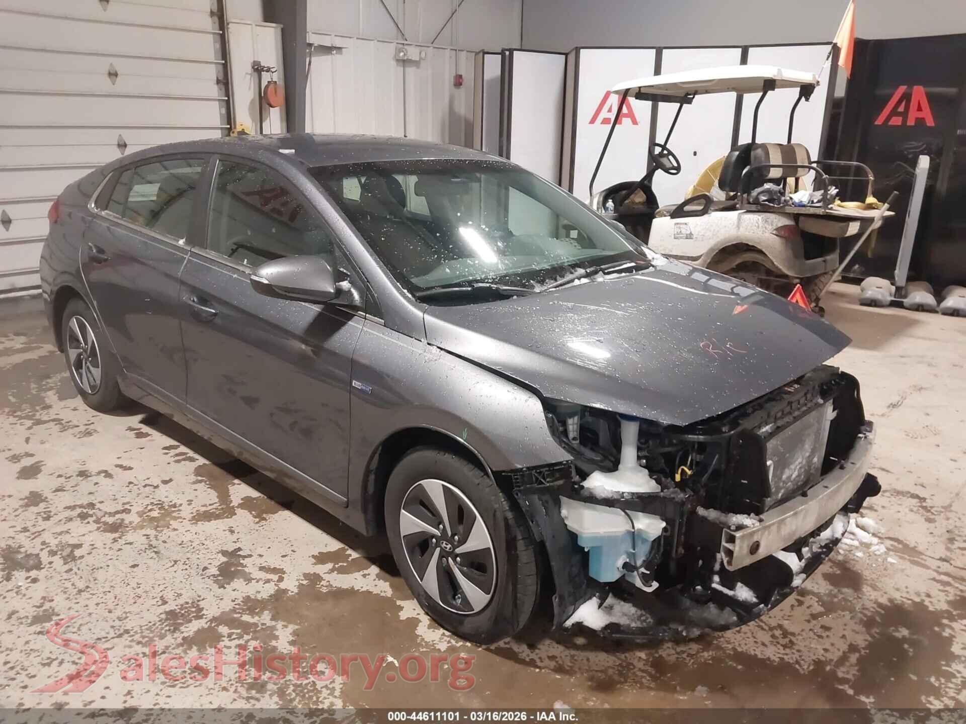 2017 HYUNDAI IONIQ HYBRID VIN KMHC75LC2HU056257, auction photo