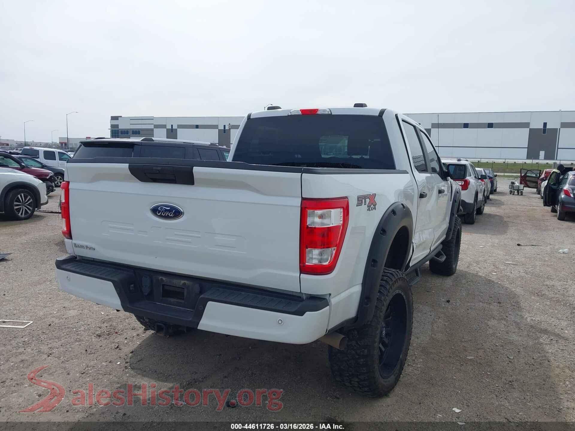 2021 FORD F-150 VIN 1FTFW1E55MFB48294, rear driver side