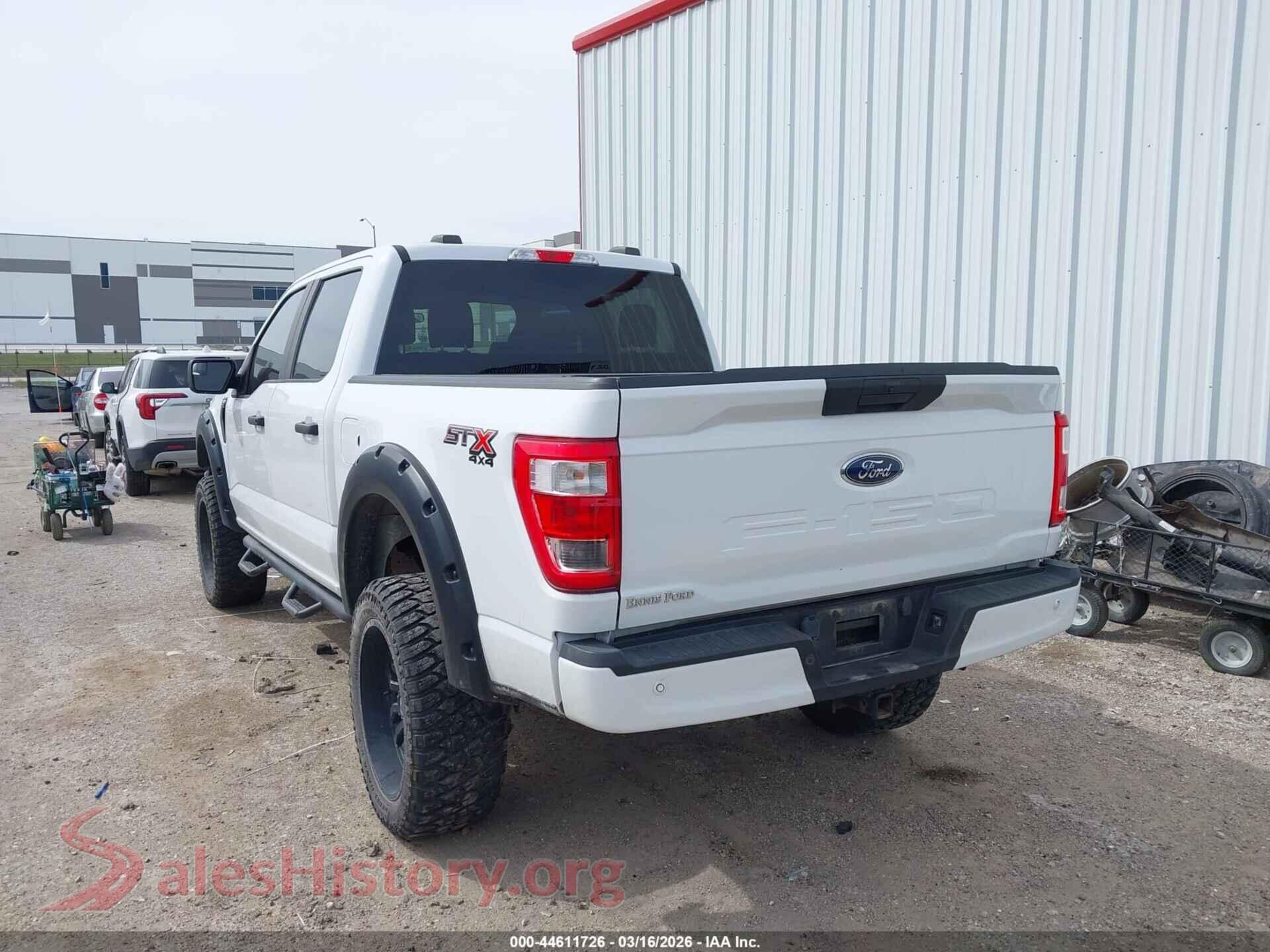 2021 FORD F-150 VIN 1FTFW1E55MFB48294, driver side view