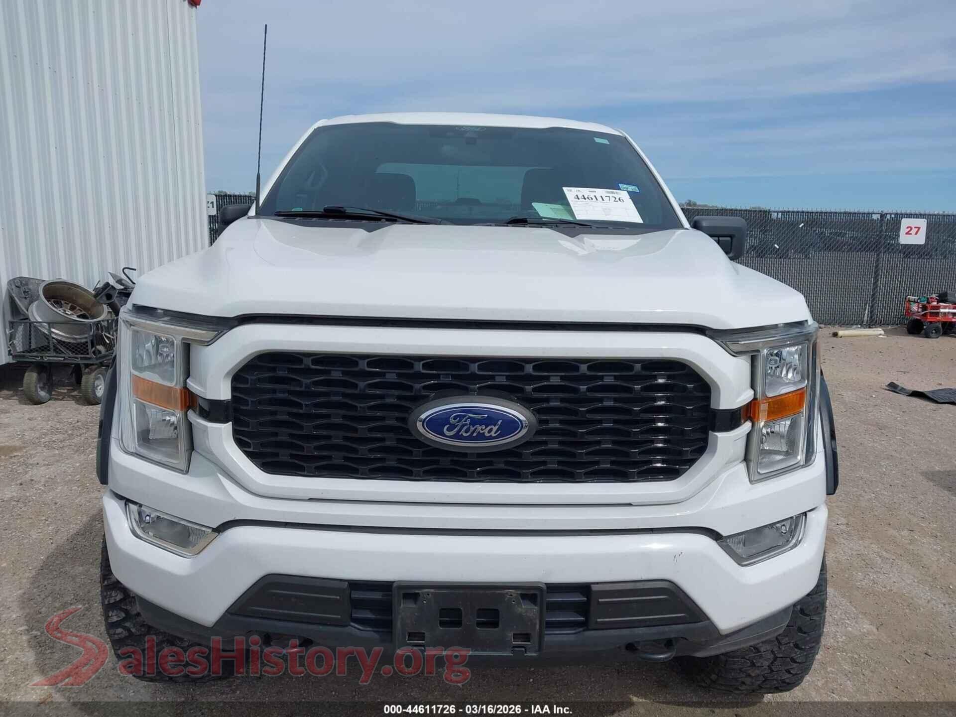 2021 FORD F-150 VIN 1FTFW1E55MFB48294, damage close-up