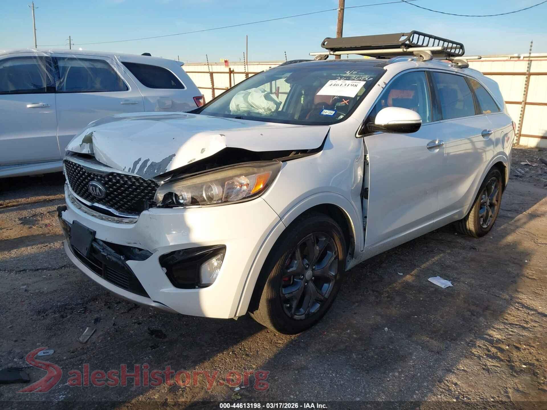 2017 KIA SORENTO VIN 5XYPK4A57HG230604, front view
