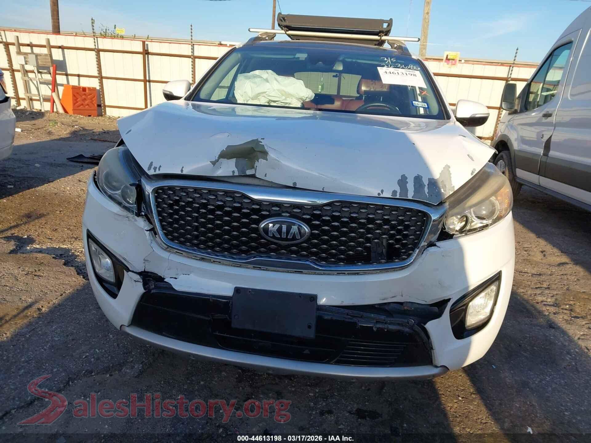2017 KIA SORENTO VIN 5XYPK4A57HG230604, rear passenger side