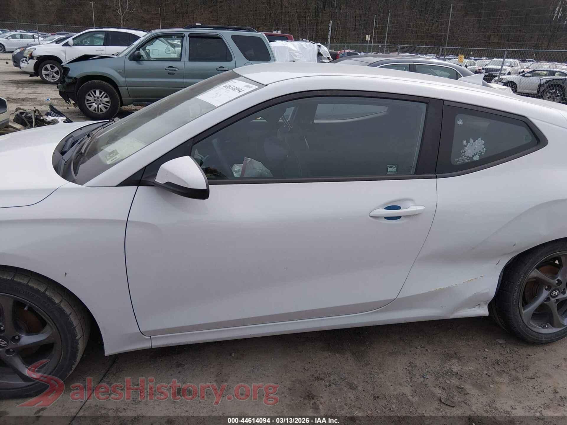 2019 HYUNDAI VELOSTER VIN KMHTG6AF9KU016946, auction photo 14