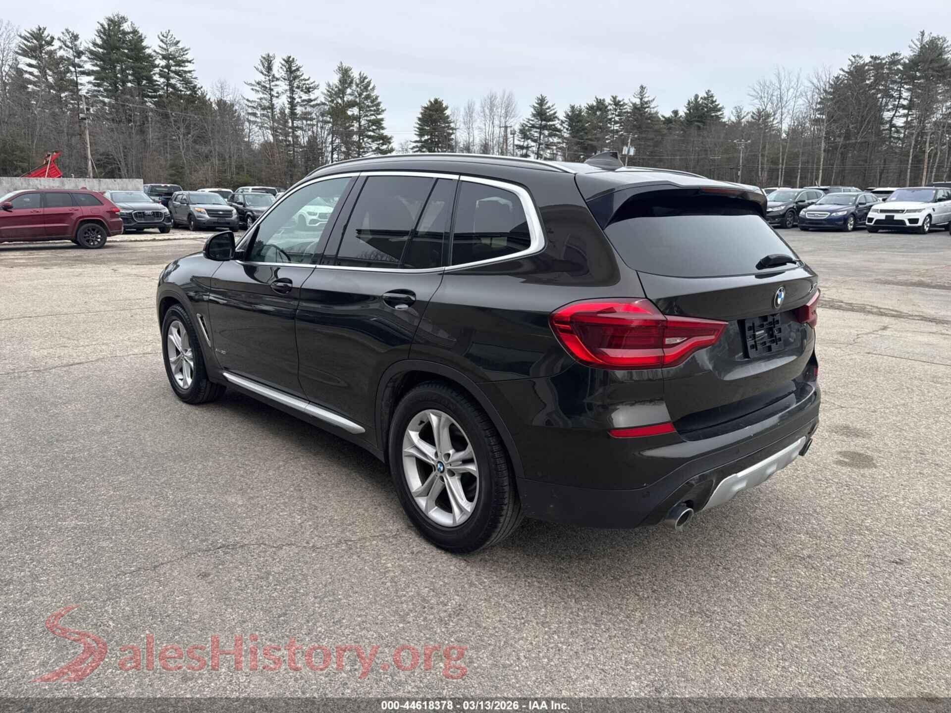 2018 BMW X3 VIN 5UXTR9C59JLC75432, driver side view