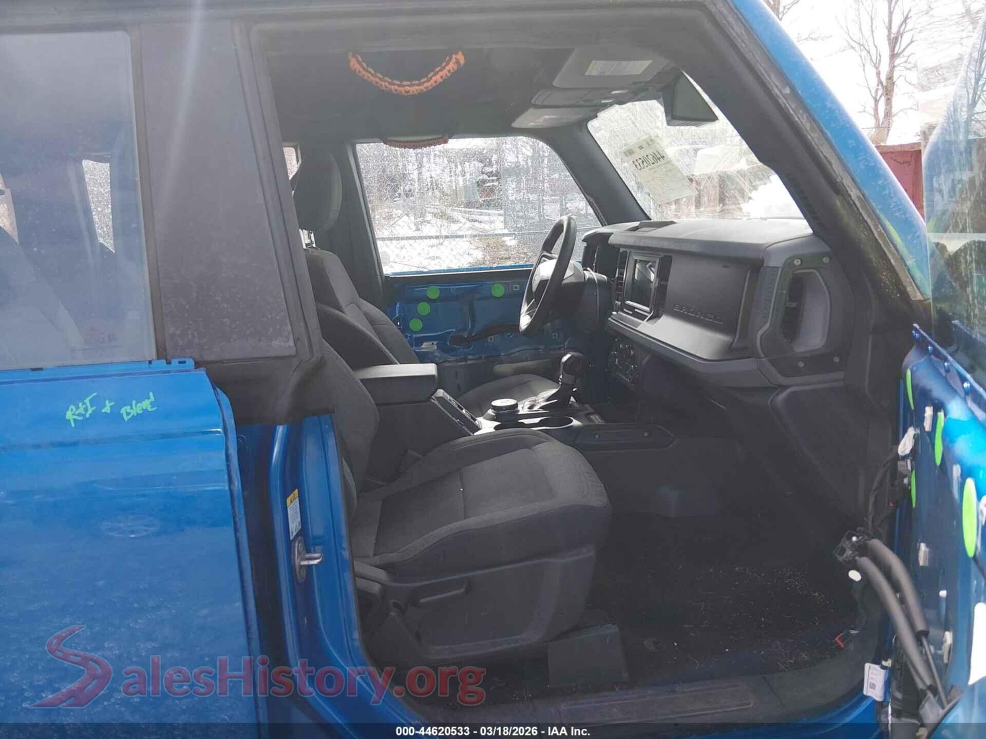 2022 FORD BRONCO VIN 1FMDE5BH0NLA93963, rear view