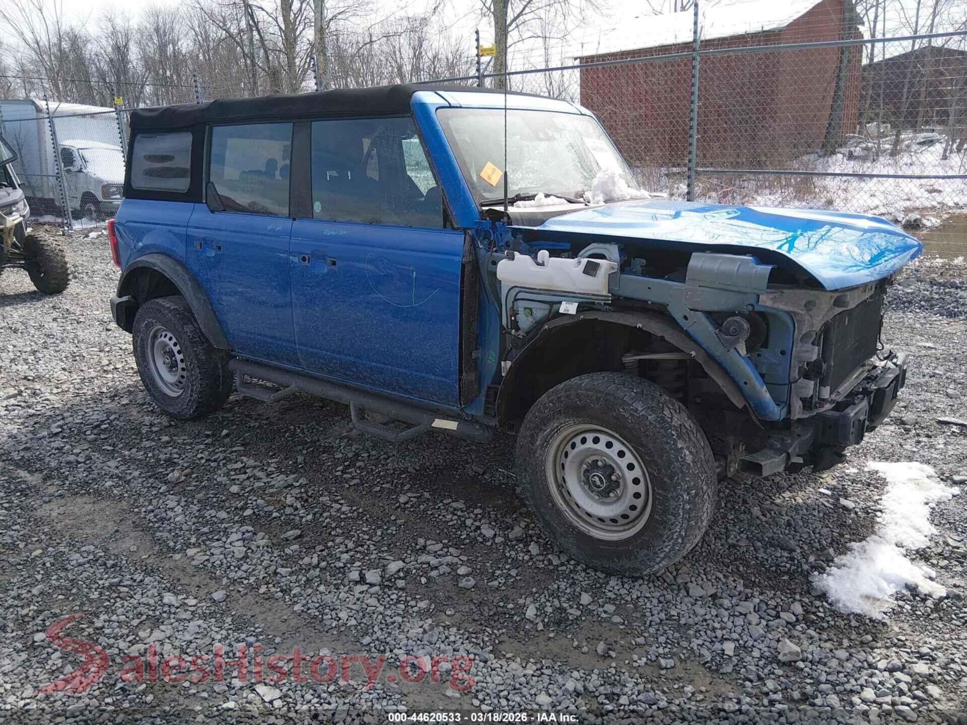 2022 FORD BRONCO VIN 1FMDE5BH0NLA93963, auction photo