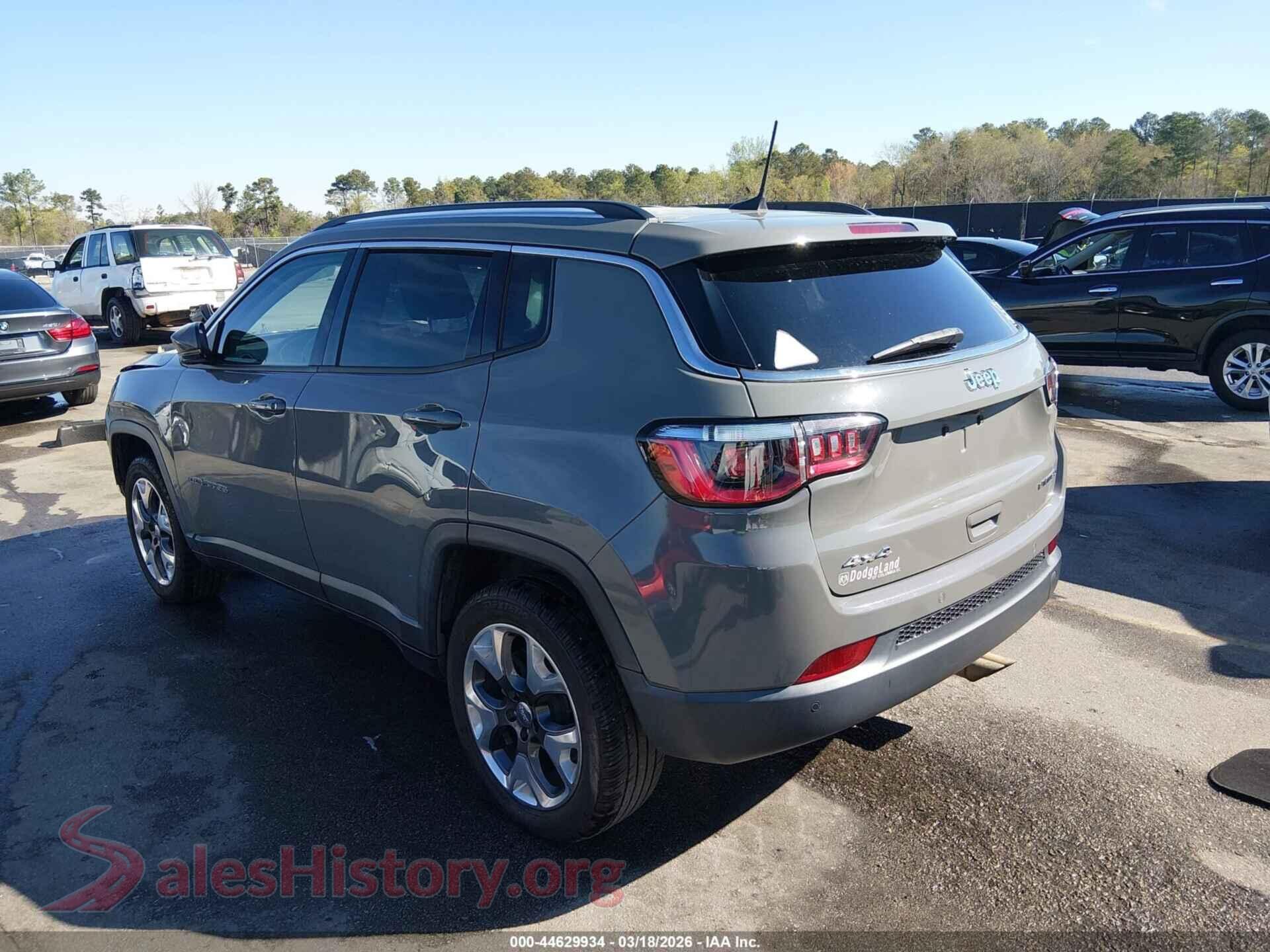 2021 JEEP COMPASS VIN 3C4NJDCB4MT520461, driver side view