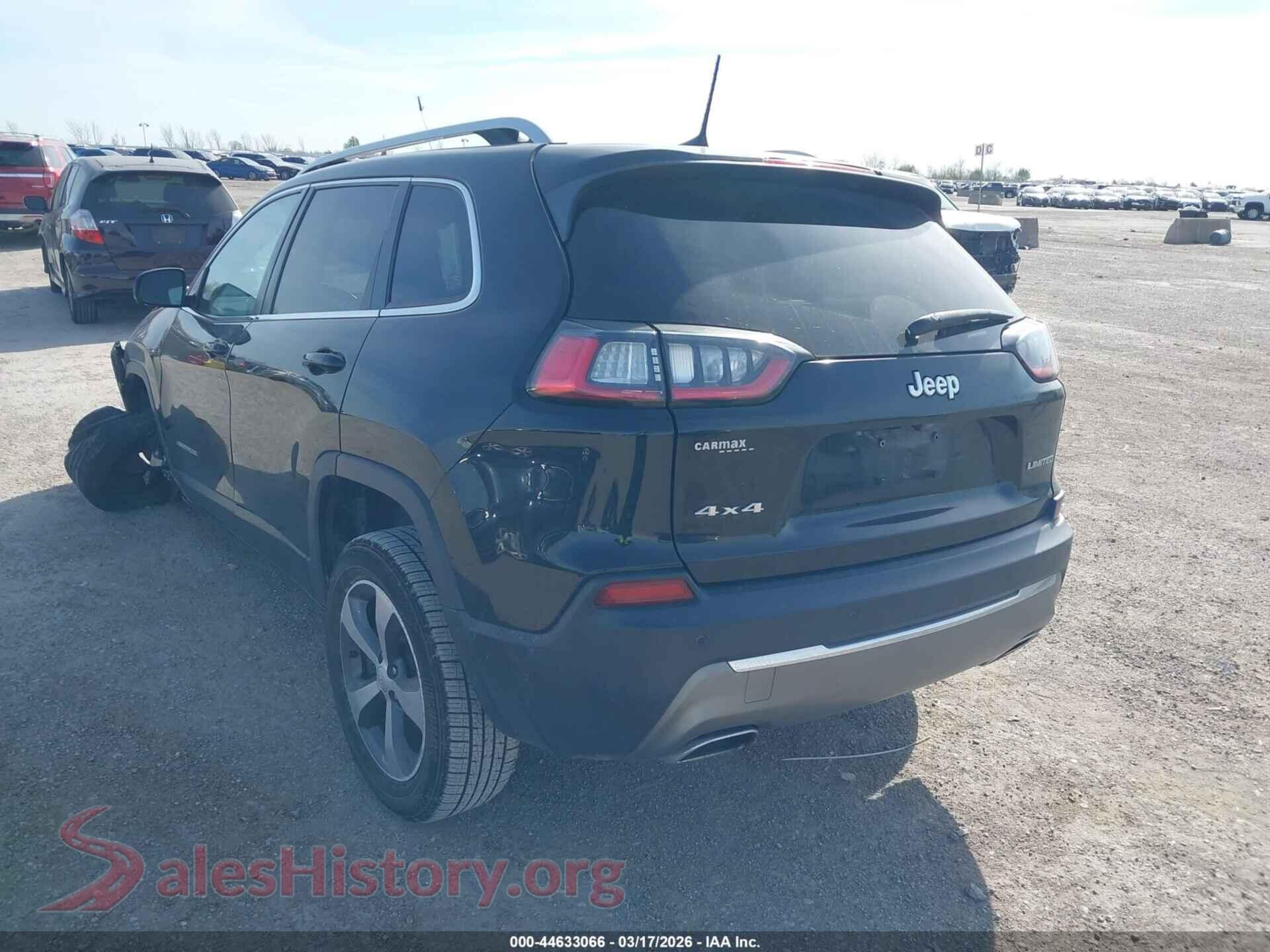 2020 JEEP CHEROKEE VIN 1C4PJMDN5LD549571, driver side view