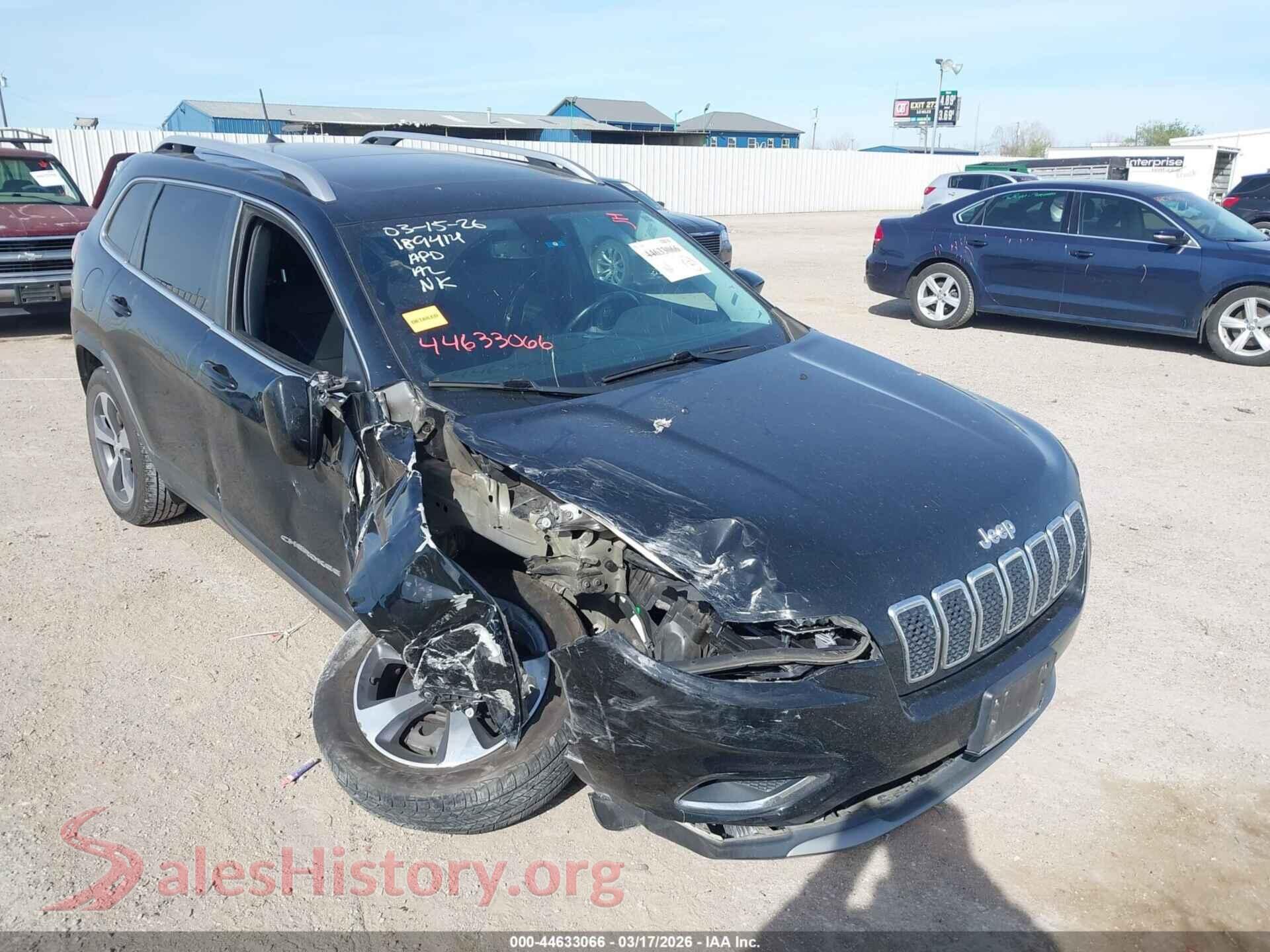 1C4PJMDN5LD549571 2020 JEEP CHEROKEE