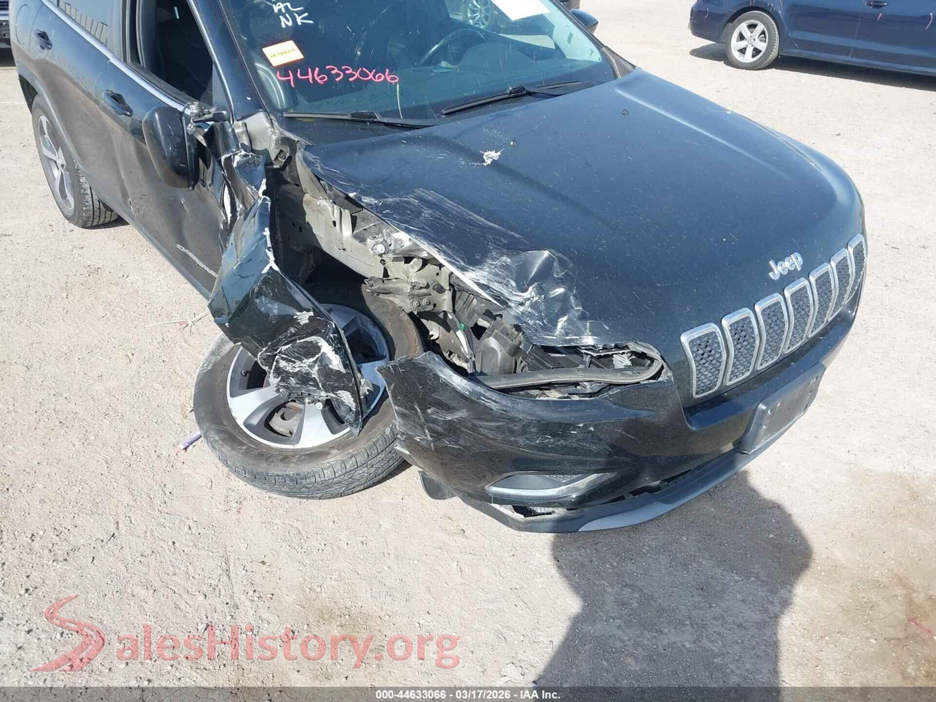 2020 JEEP CHEROKEE VIN 1C4PJMDN5LD549571, rear passenger side