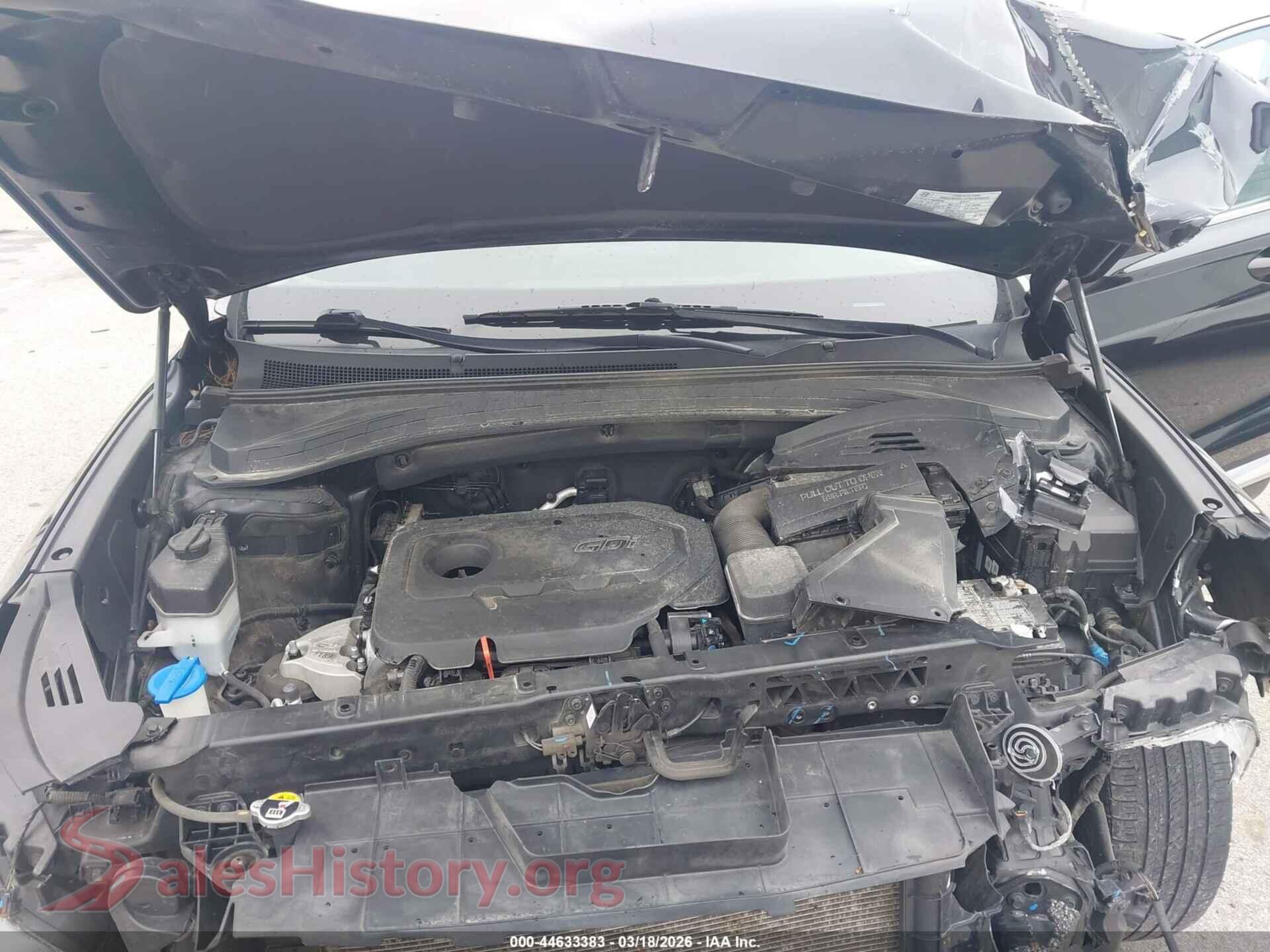2020 HYUNDAI SANTA FE VIN 5NMS3CADXLH192597, interior dashboard