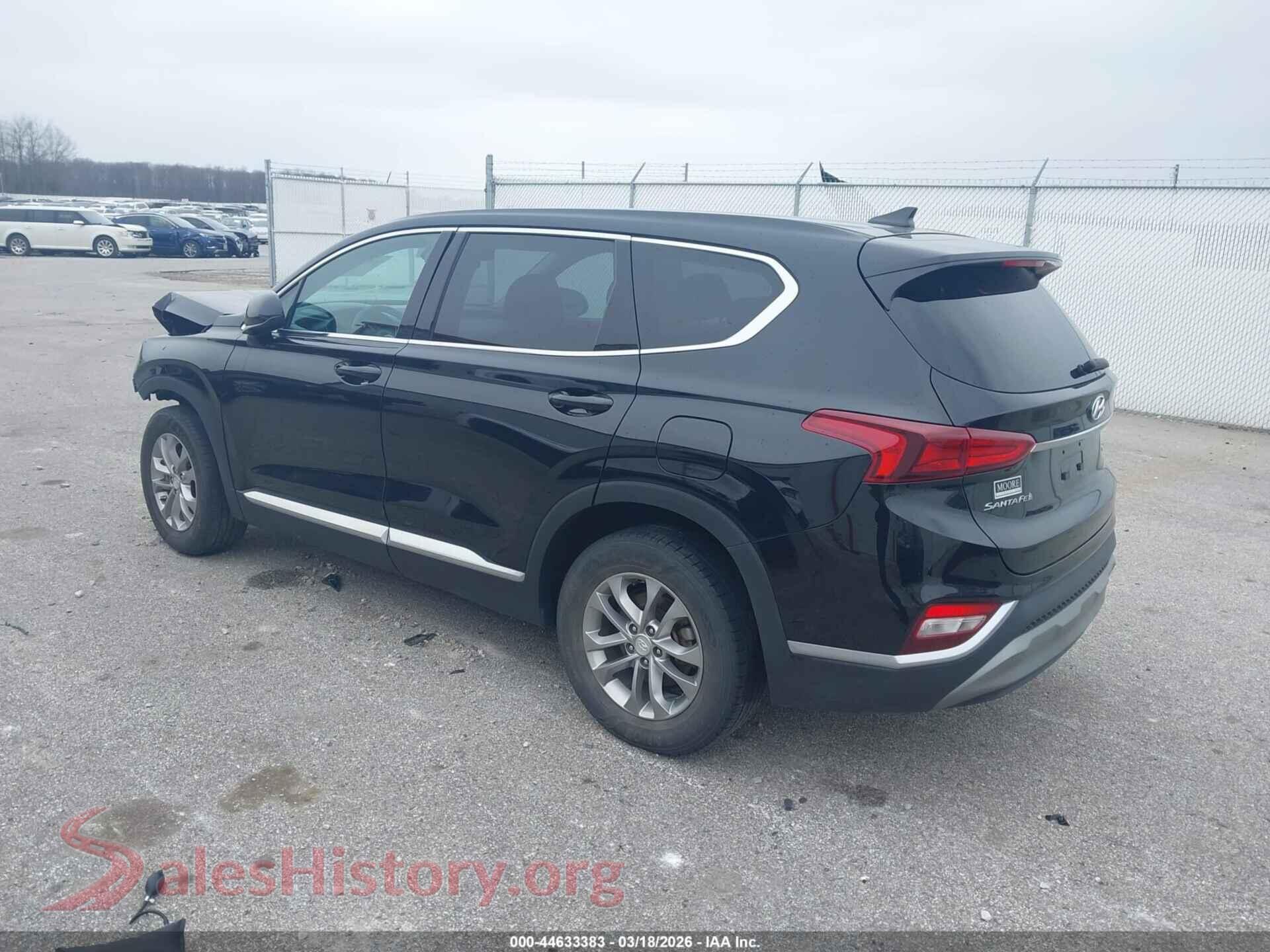 2020 HYUNDAI SANTA FE VIN 5NMS3CADXLH192597, driver side view