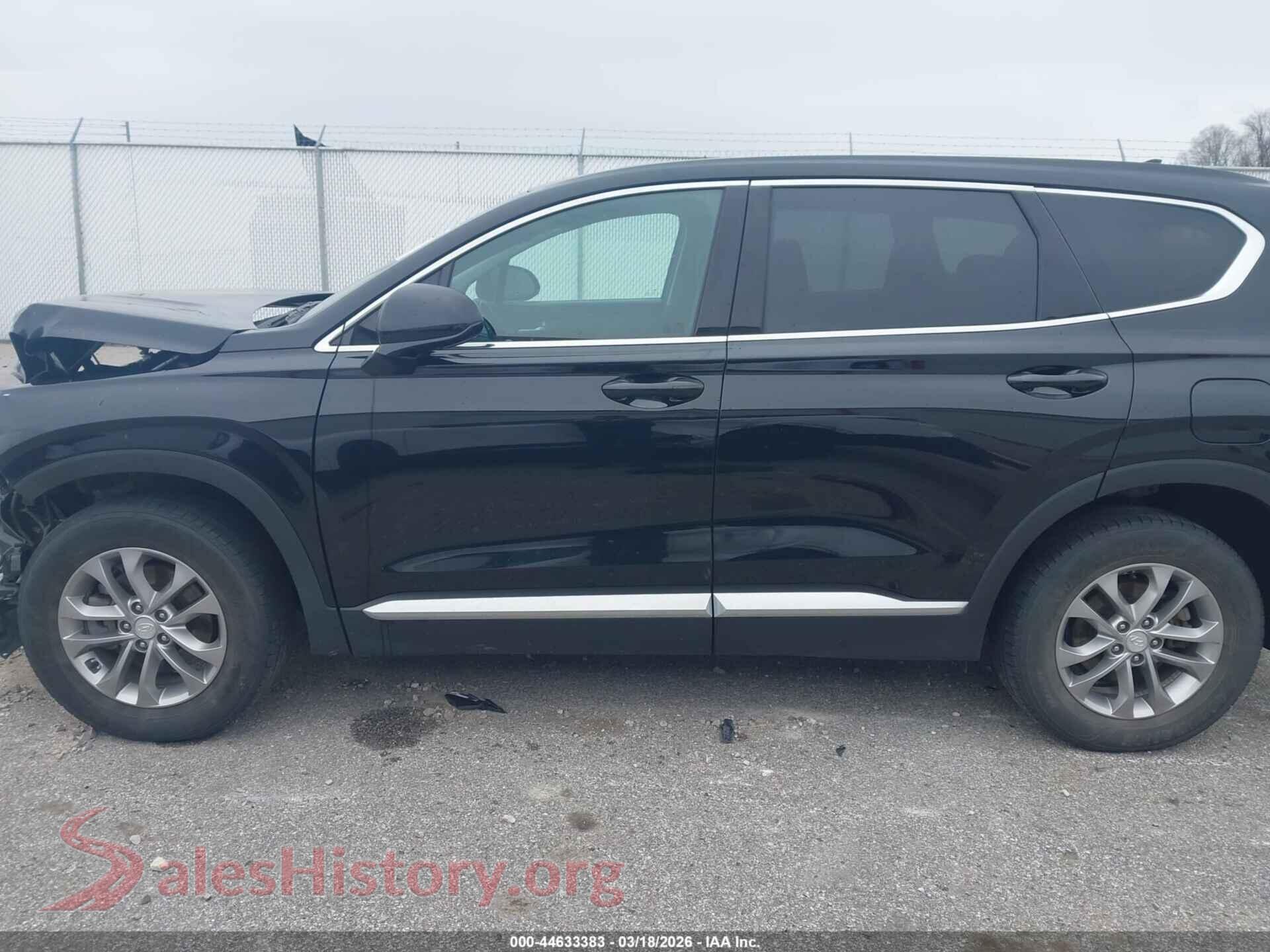 2020 HYUNDAI SANTA FE VIN 5NMS3CADXLH192597, auction photo 15