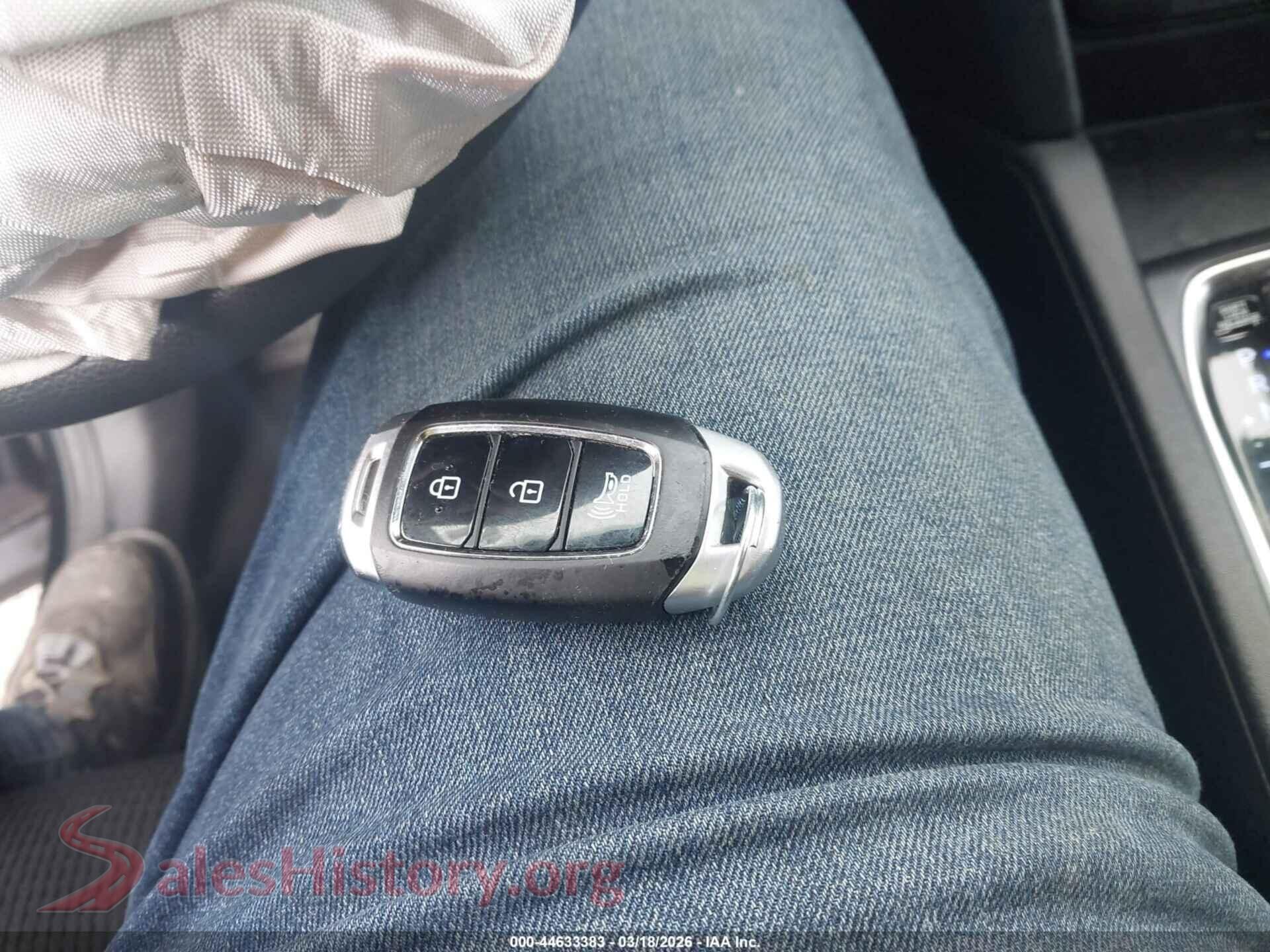 2020 HYUNDAI SANTA FE VIN 5NMS3CADXLH192597, odometer mileage