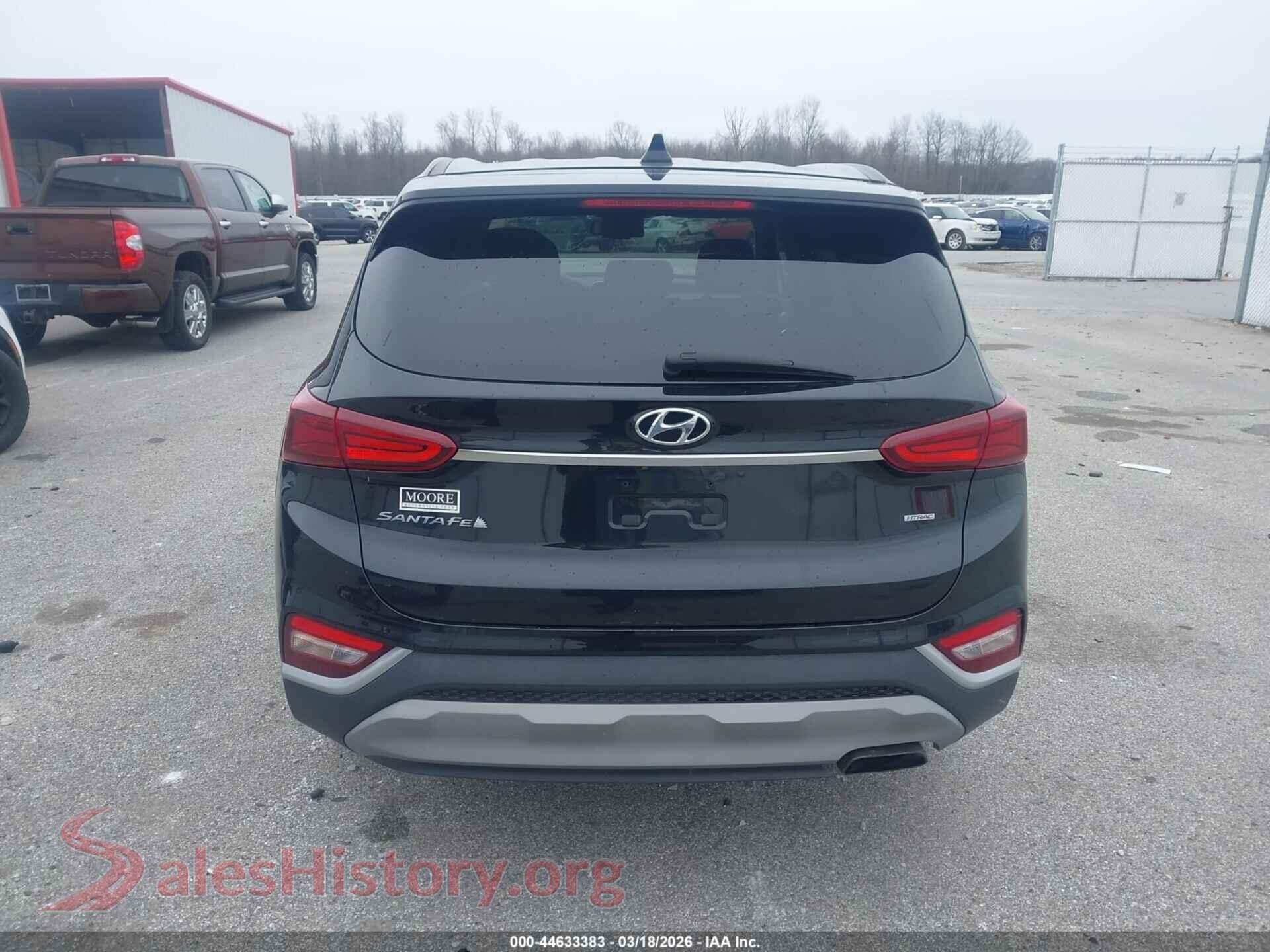 2020 HYUNDAI SANTA FE VIN 5NMS3CADXLH192597, auction photo 17