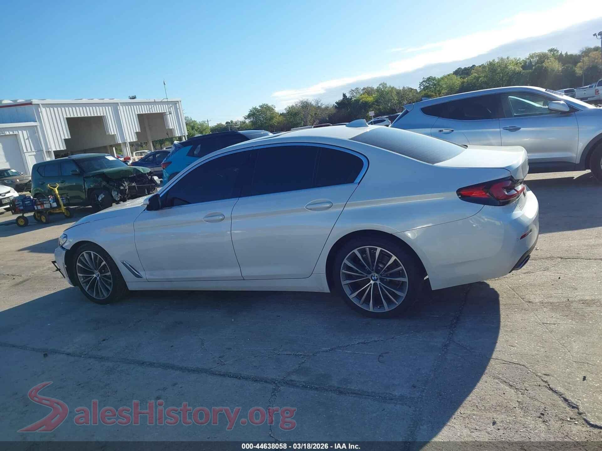 2022 BMW 530 VIN WBA53BH05NWX51805, auction photo 14
