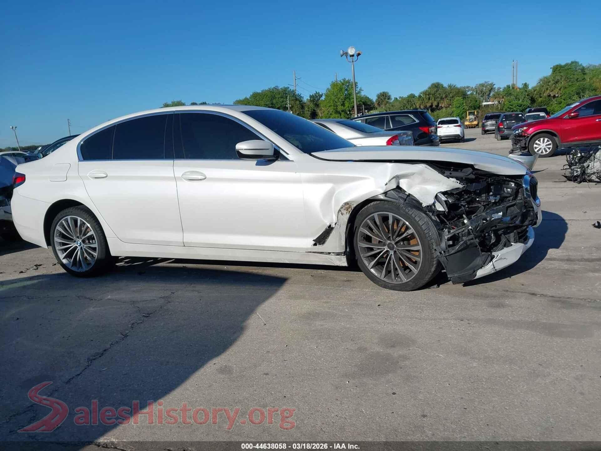 2022 BMW 530 VIN WBA53BH05NWX51805, auction photo 13